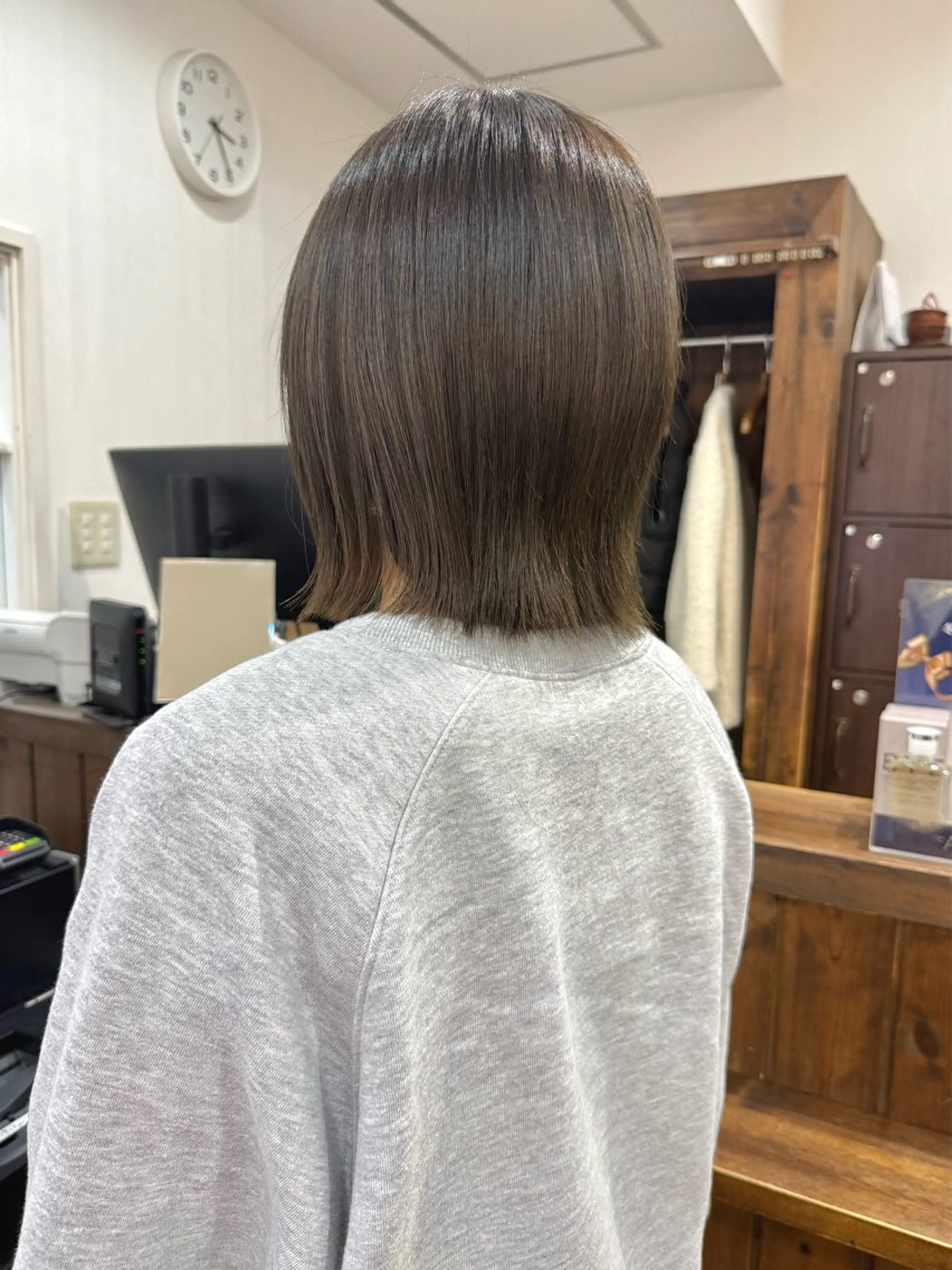 ショート カラー ヘアアレンジ ベージュカラー オリーブベージュ ボブ カット ヘアカラー トリートメント 💖ダブルカラー/ ヘアセット/晴香💖のヘアスタイル