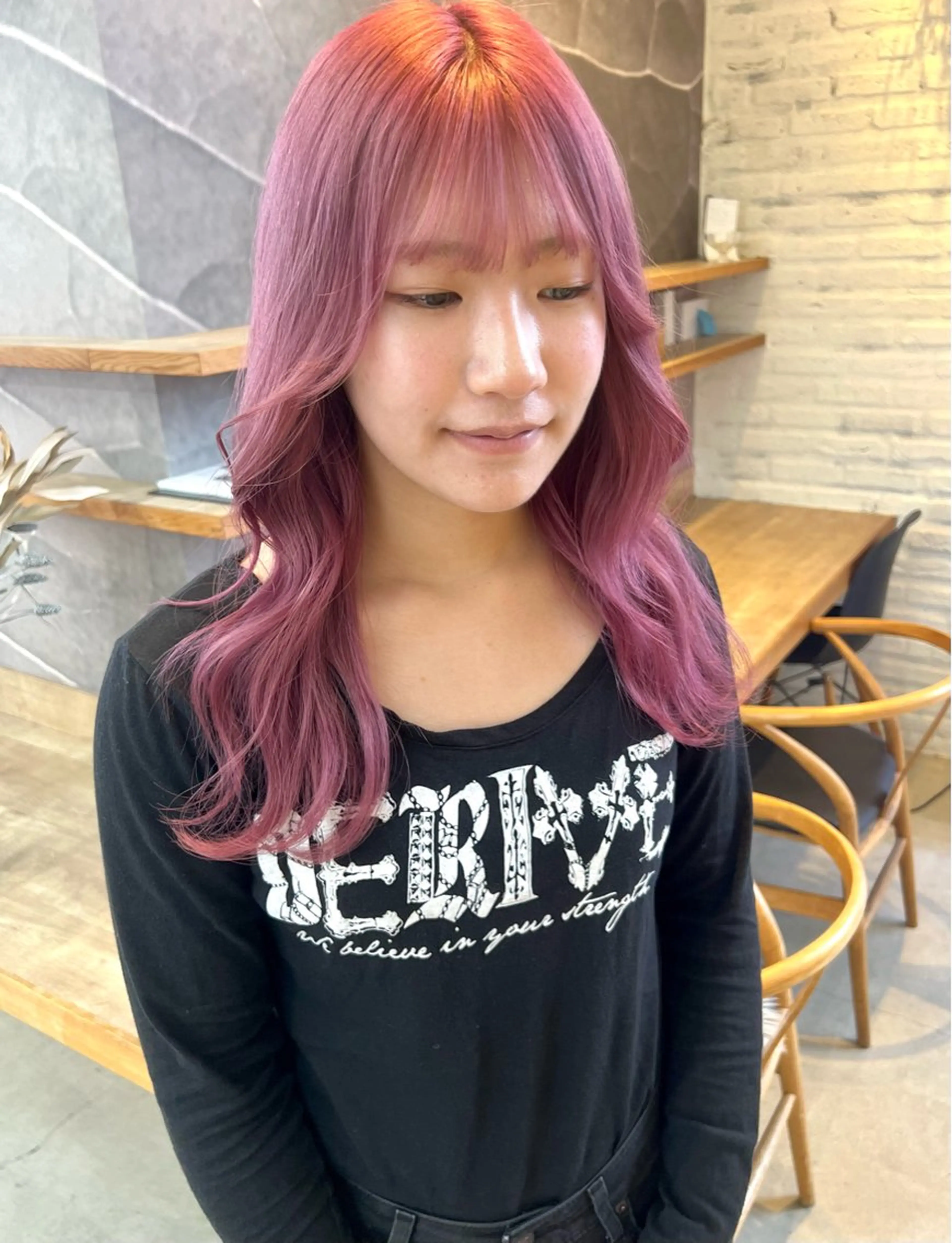 ミディアム カラー ヘアカラー トリートメント ユナイテッドビューティー金沢所属・池本 勇大のヘアスタイル