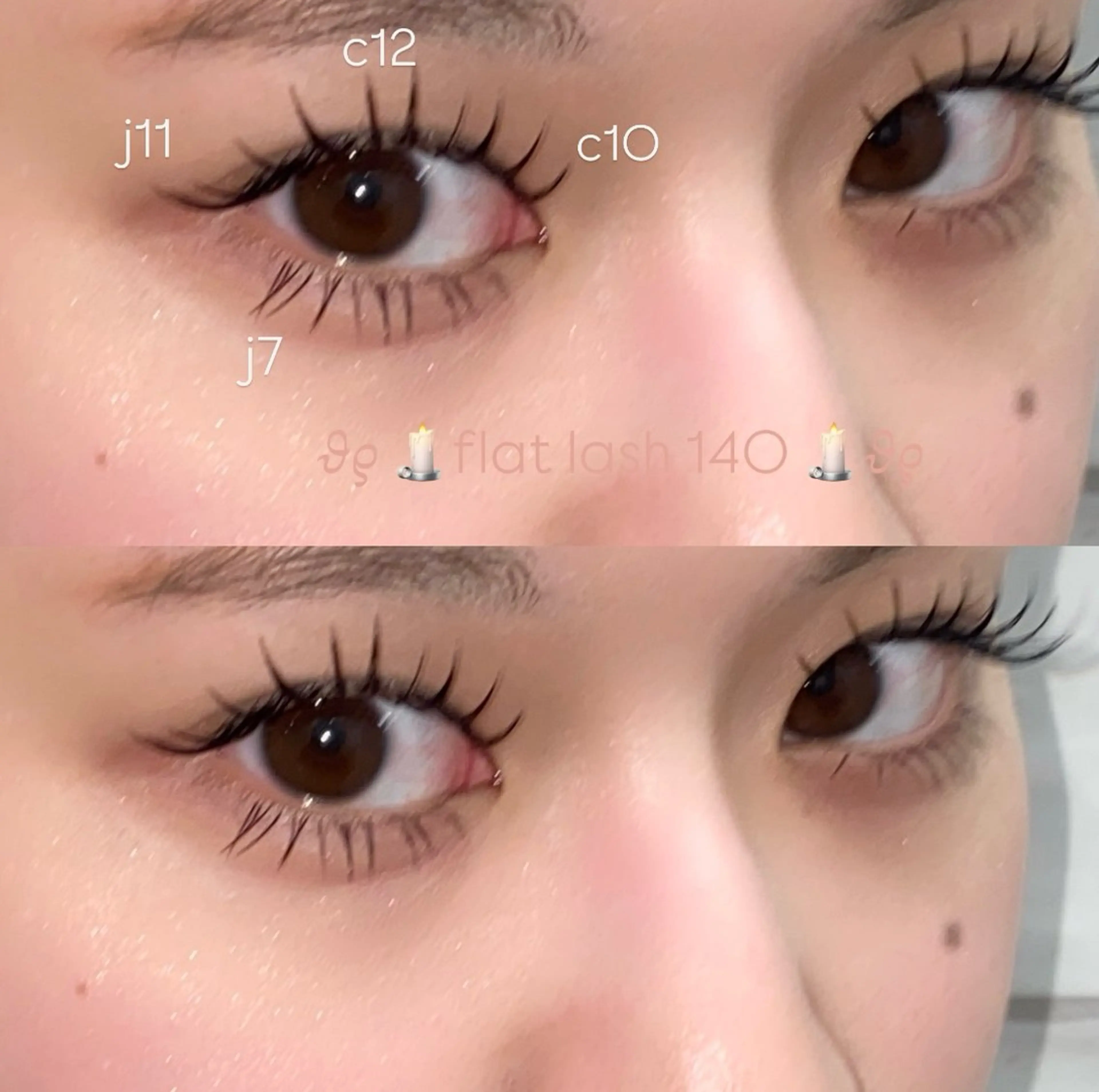 🎀flat lash 140本🎀アイシャンプー&束感コーティング付き【オフあり】の写真