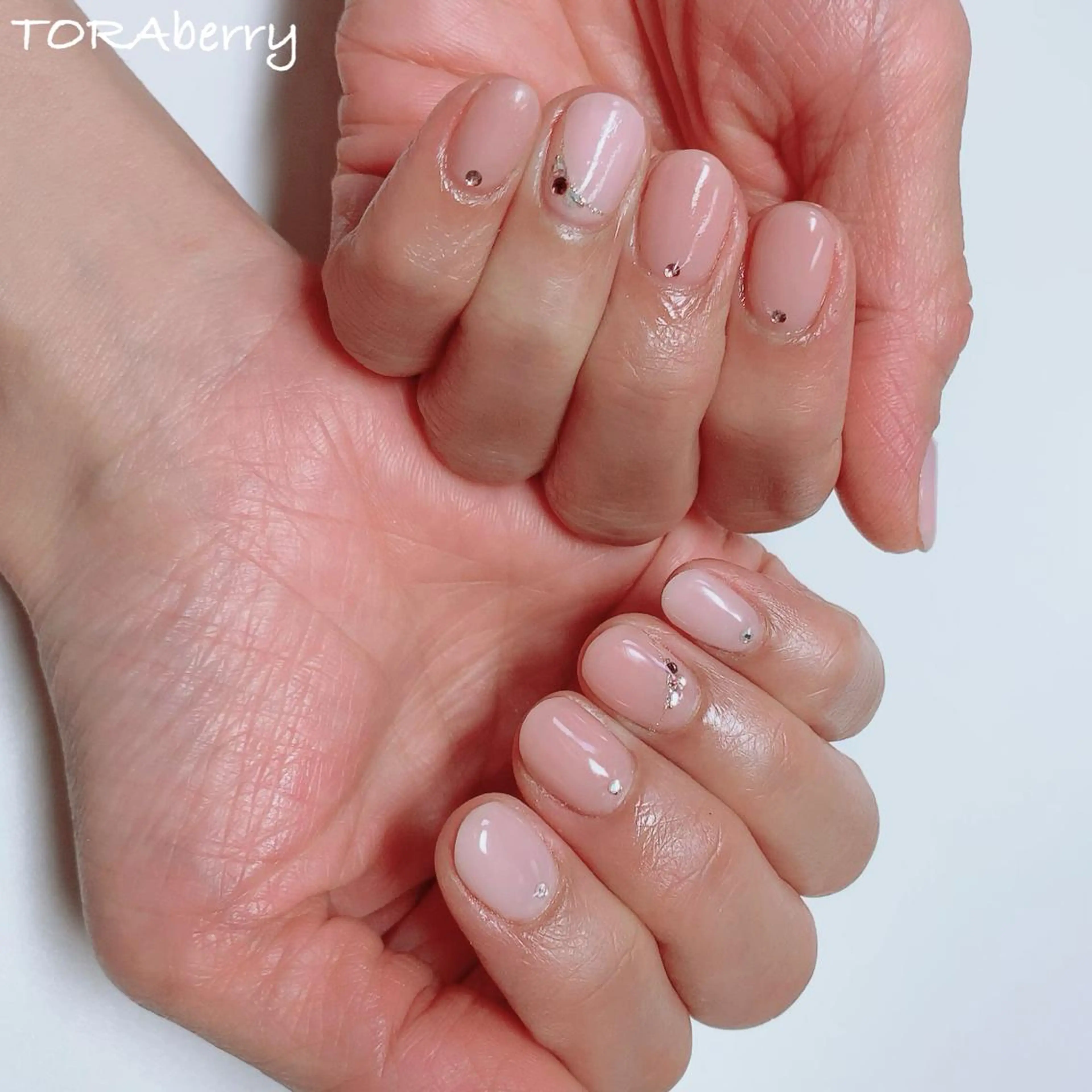 ネイル ピンク ハンドネイル ネイリスト なつみのネイルデザイン