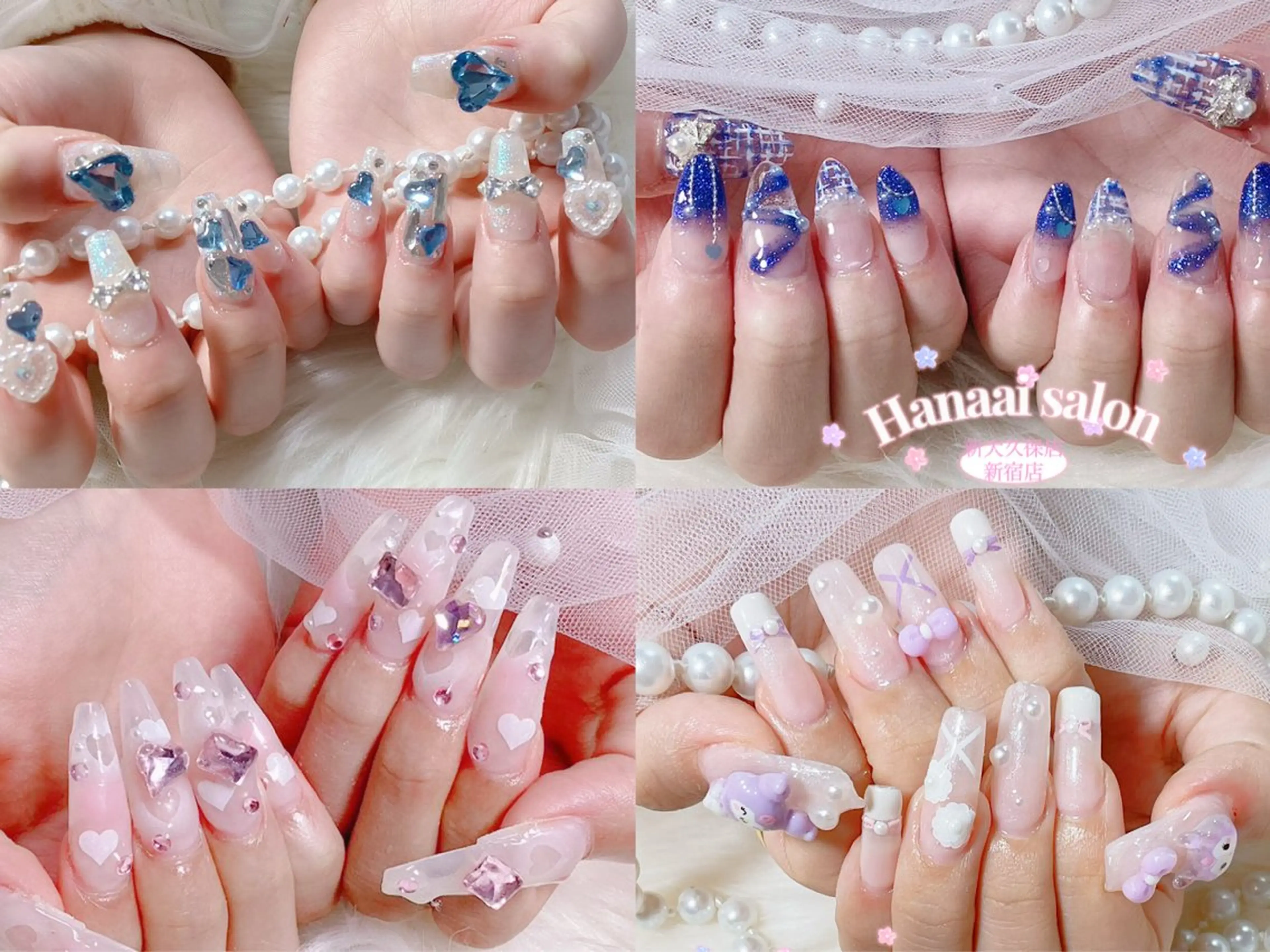 ネイル アートネイル フラッシュネイル ジェルネイル グラデーション 韓国ネイル ハンドネイル Hanaai Salon新宿店のネイルデザイン