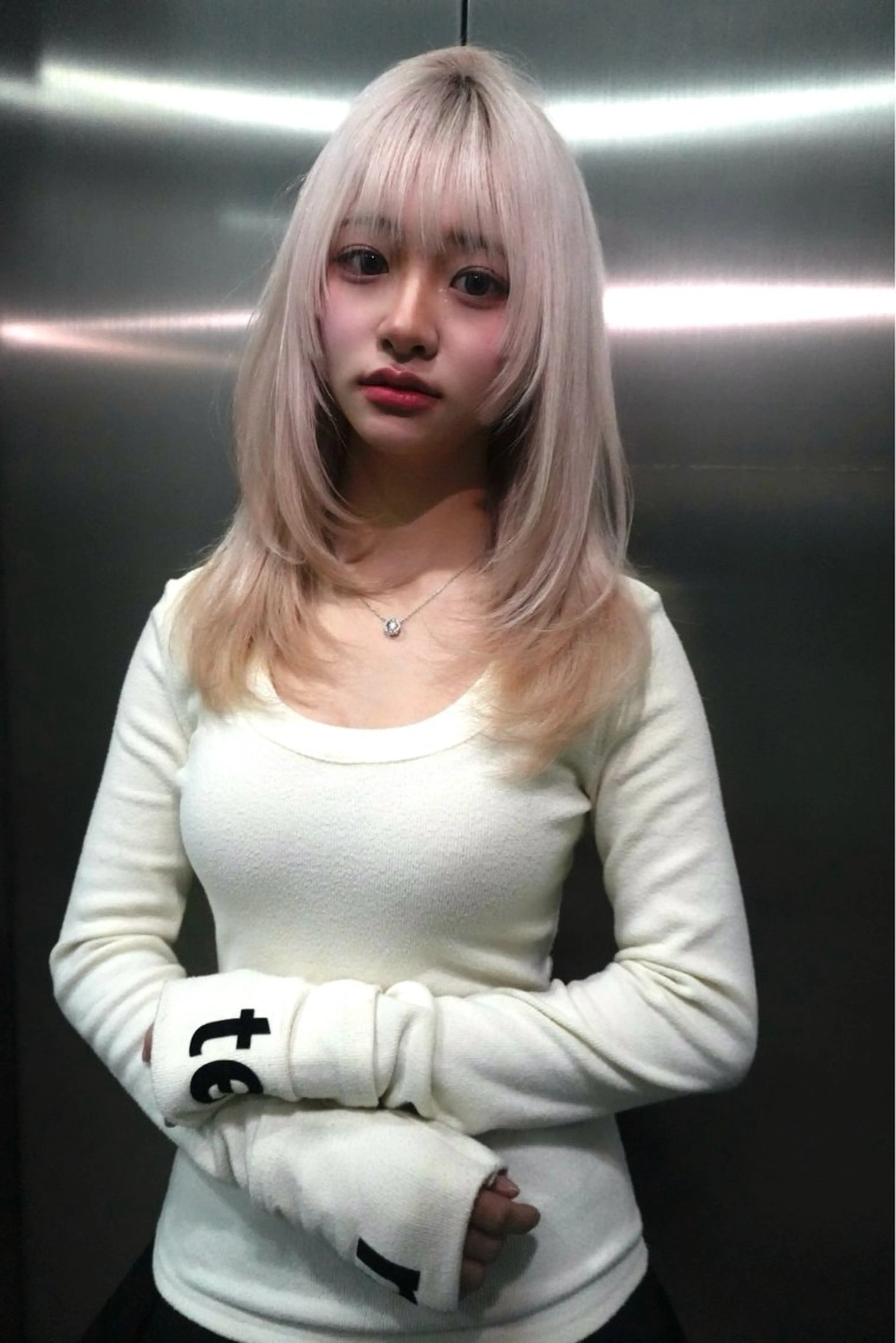 ミディアム ヘアカラー 福岡美容室ハイトーン koudaiのヘアスタイル