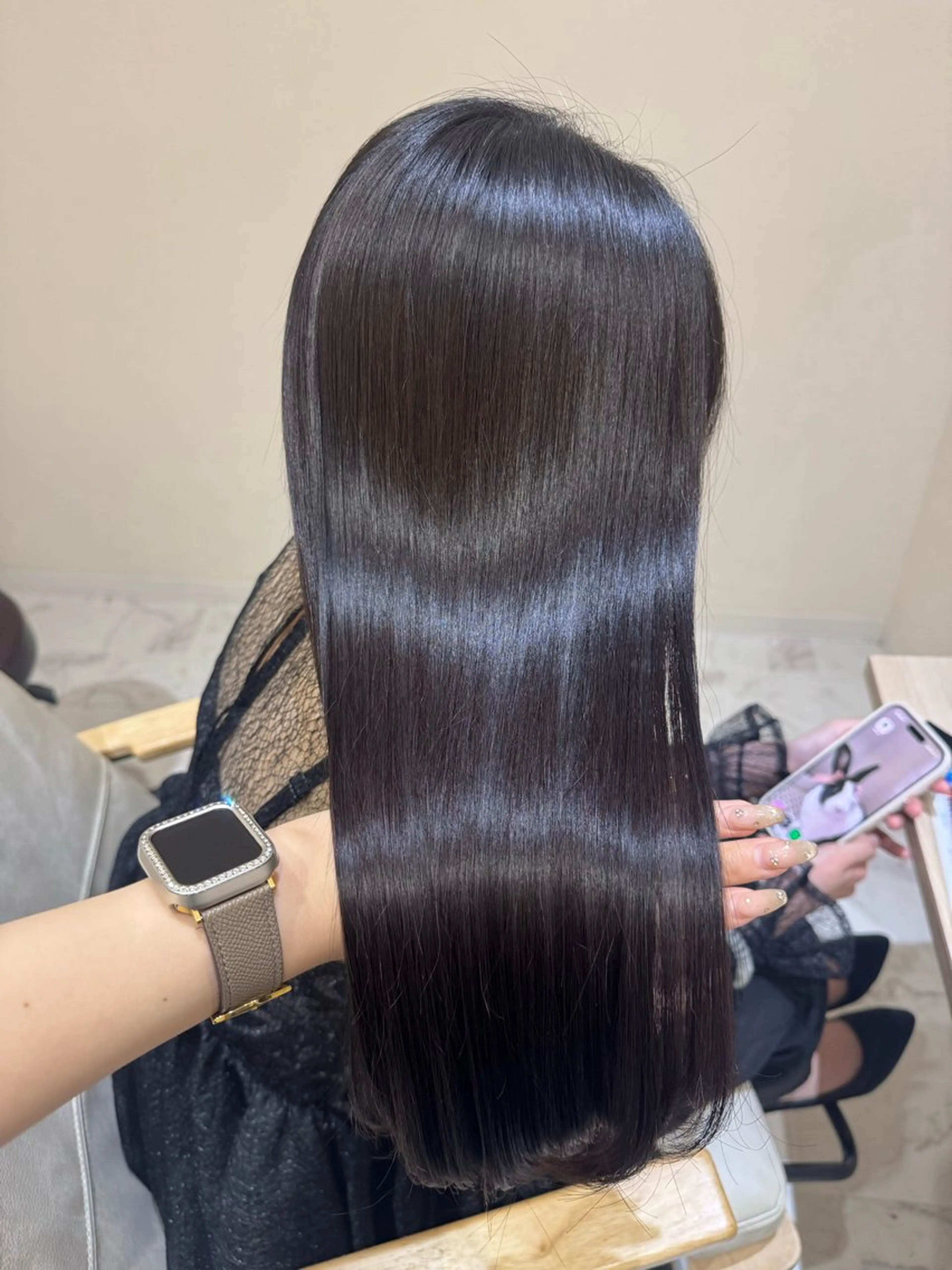 ロング 縮毛矯正 カット 縮毛矯正 トリートメント 💎縮毛矯正/透明感 カラー💎椎葉みひろのヘアスタイル