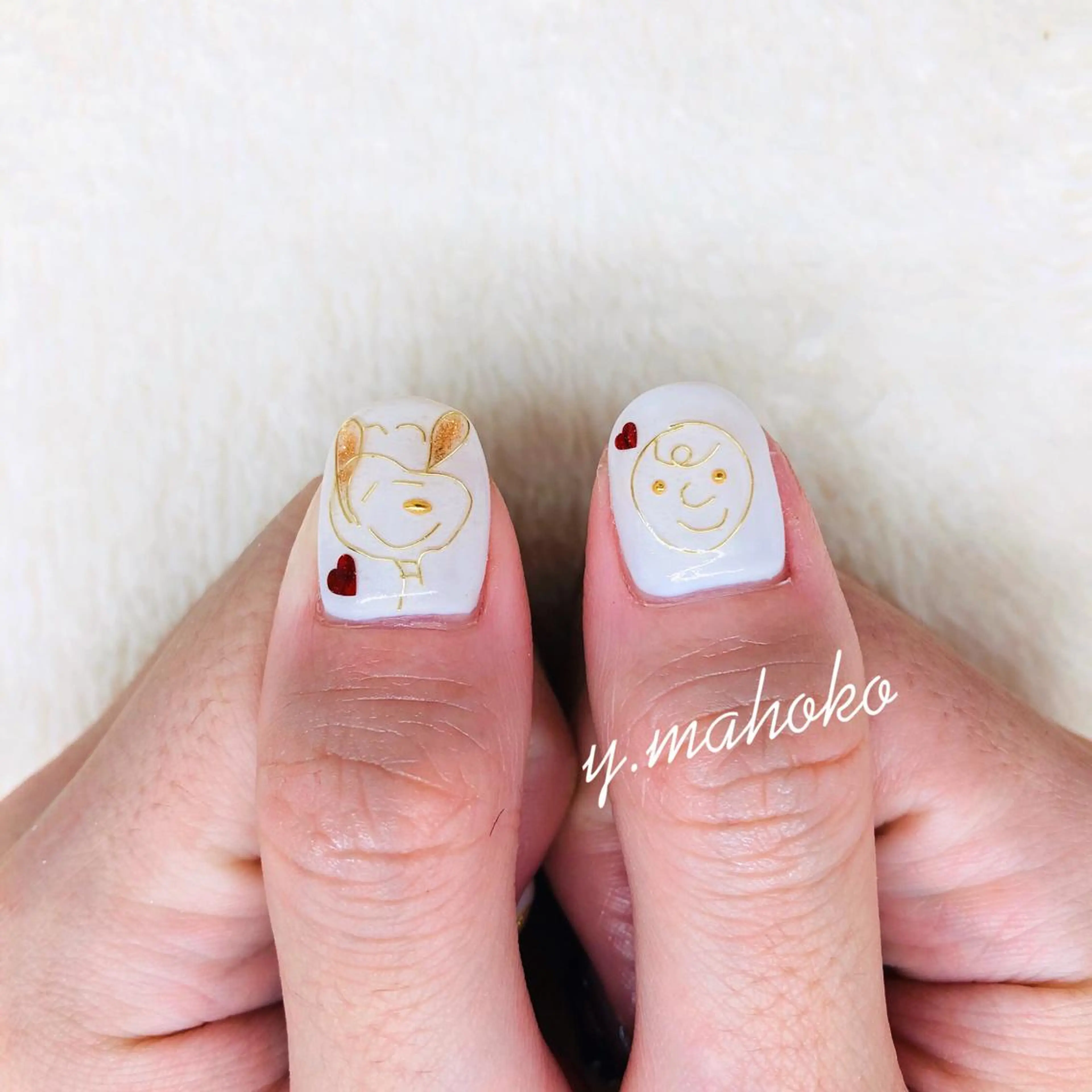 ネイル ハンドネイル パラジェル有/ 長さだし/mahoのネイルデザイン