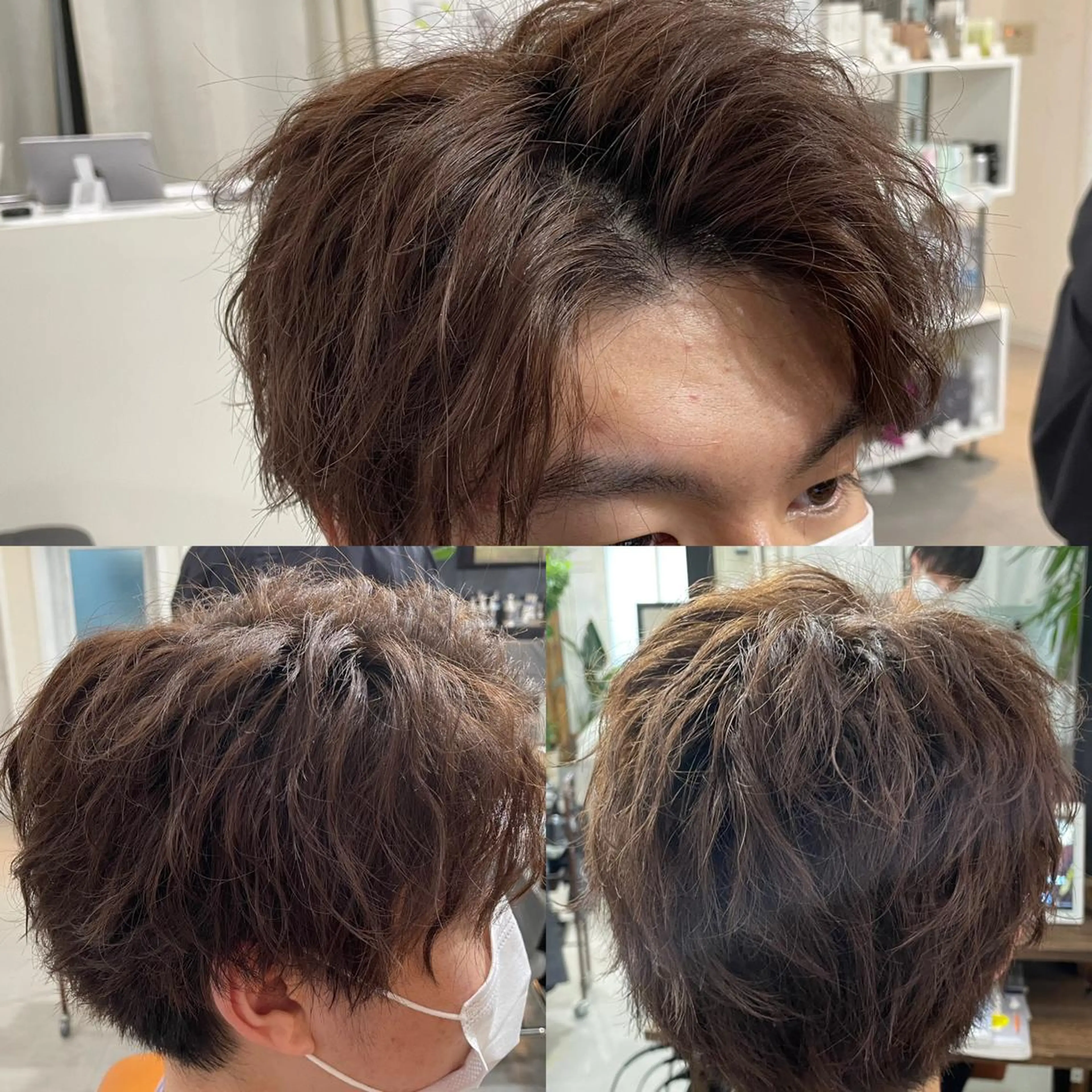 メンズ センターパート かんばら りょーいのヘアスタイル
