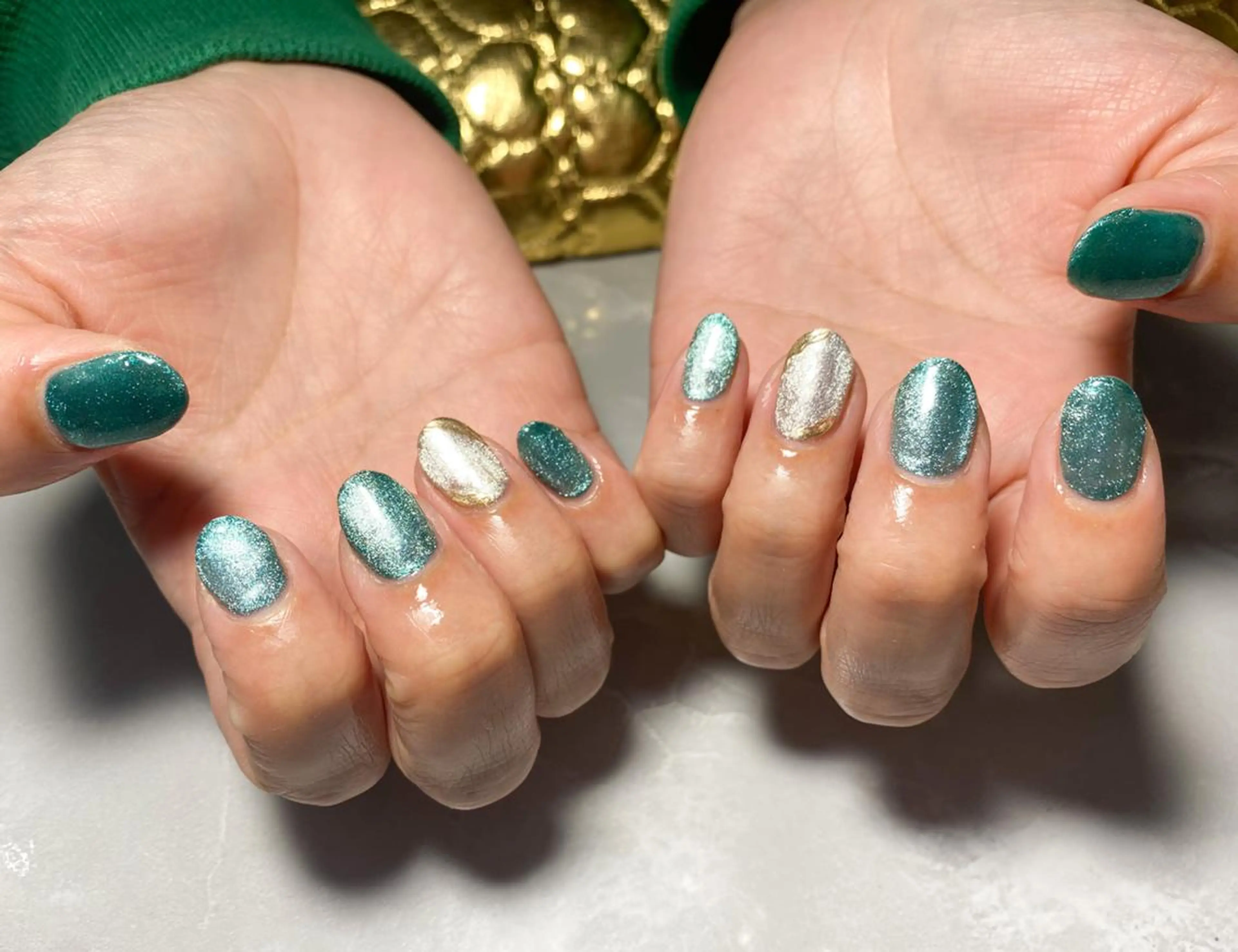 ネイル マグネットネイル マグネットワンカラー ワンカラーネイル ハンドネイル nail en💅 キッズスペース有のネイルデザイン