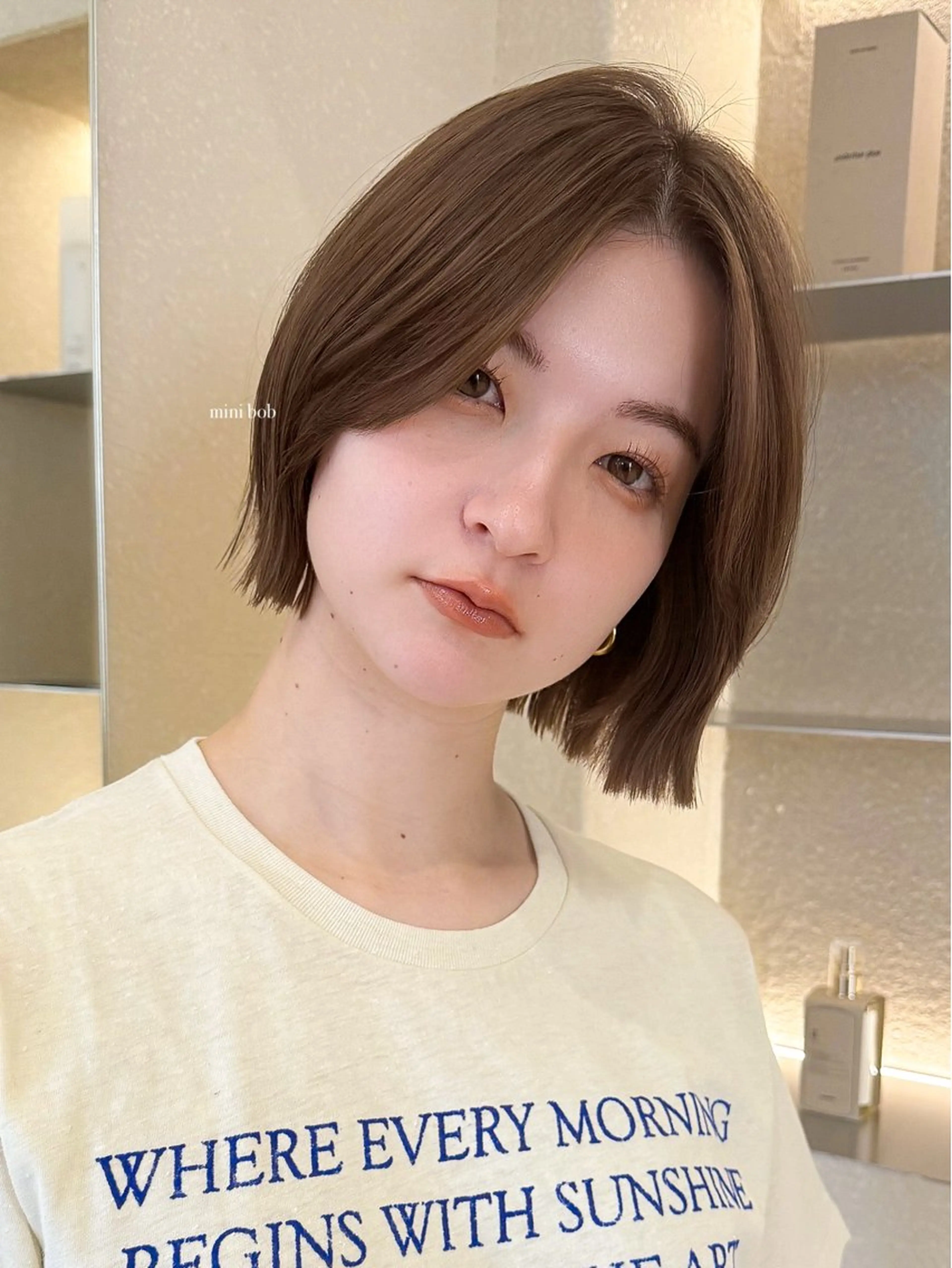 ショート カット ヘアカラー おしゃれボブ/暖色 カラー🧶いろはのヘアスタイル