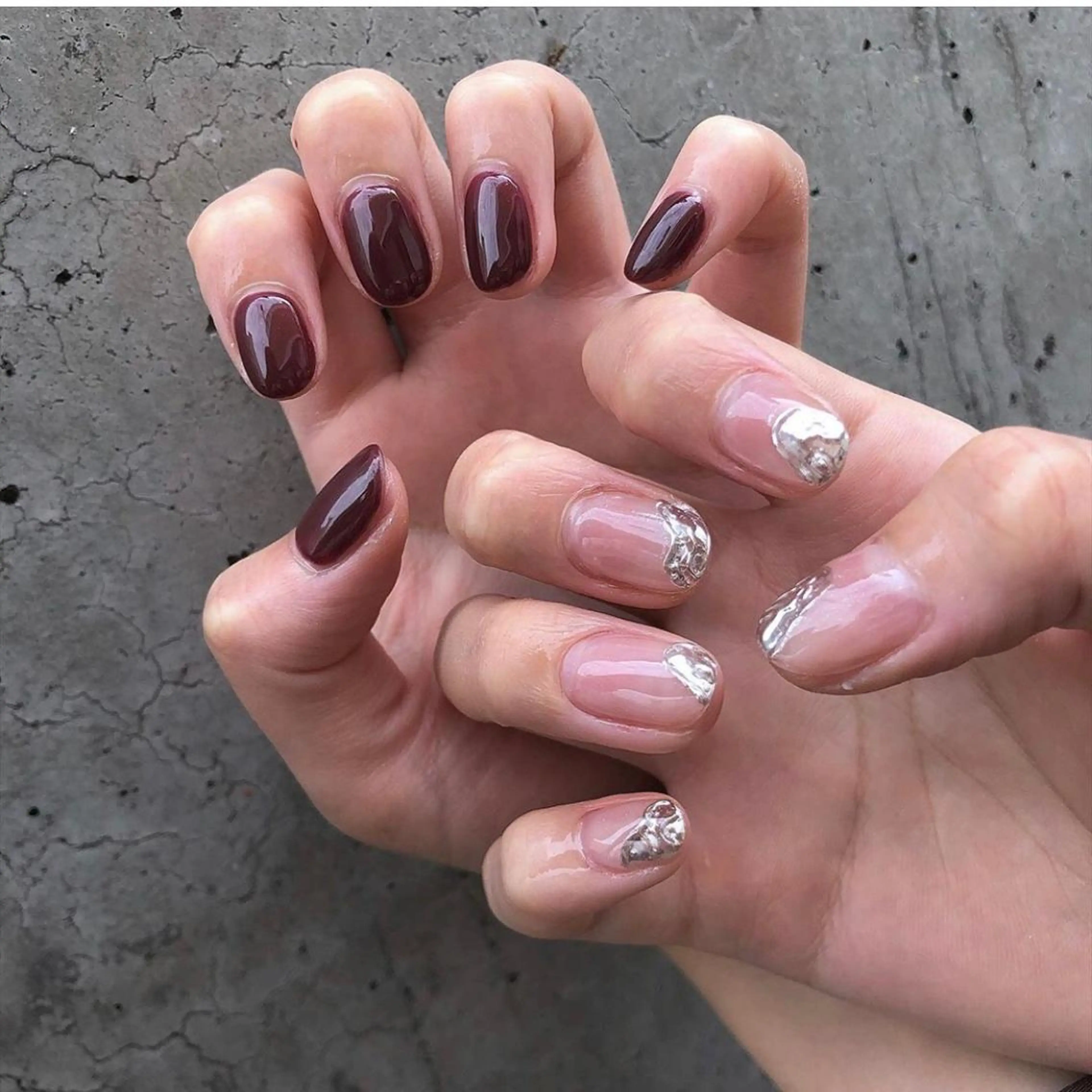 ネイル ニュアンスネイル nail salon granveilのネイルデザイン