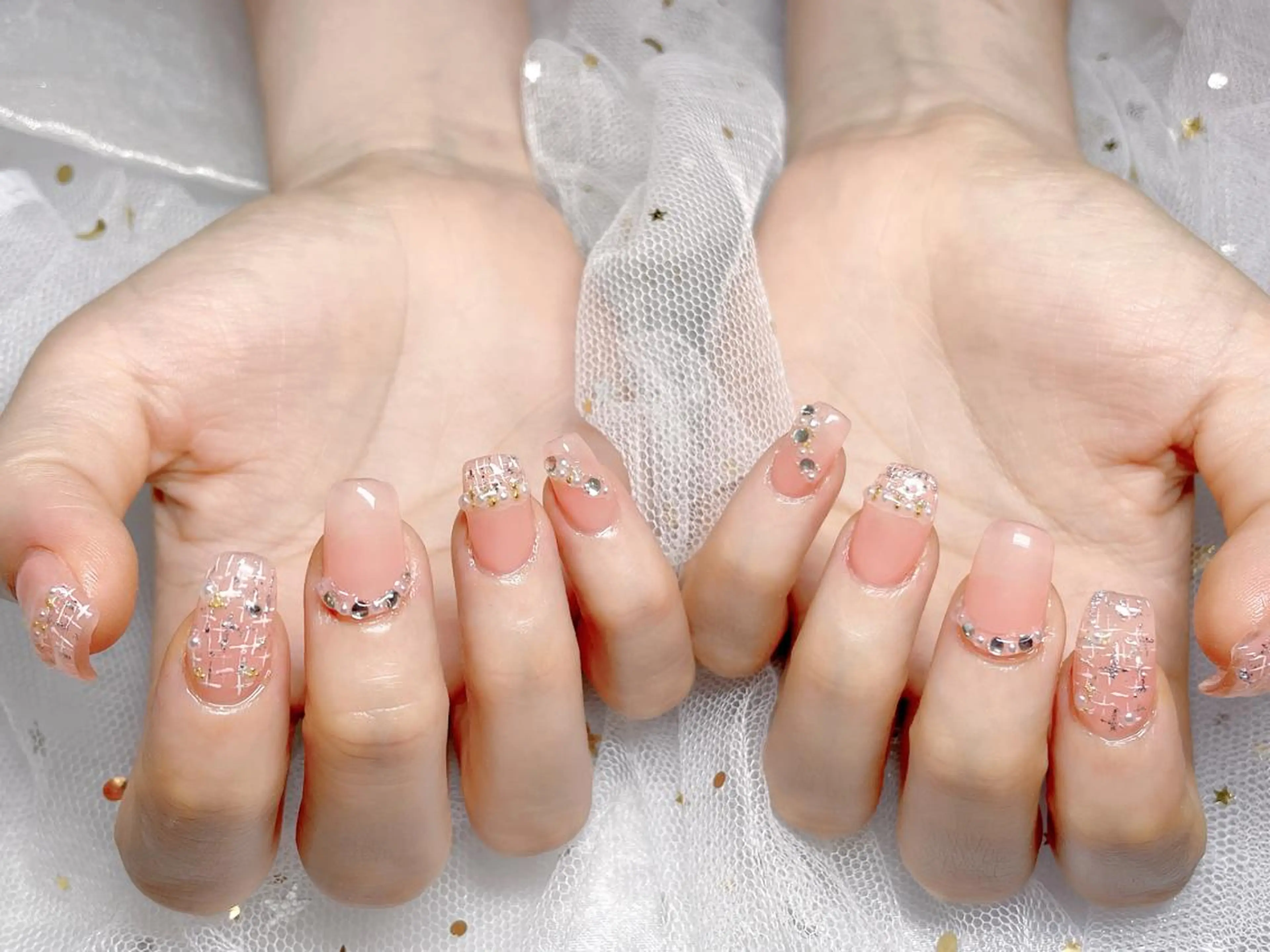 ネイル 長さ出し 持ち込み スカルプネイル Rarity nail salonのネイルデザイン