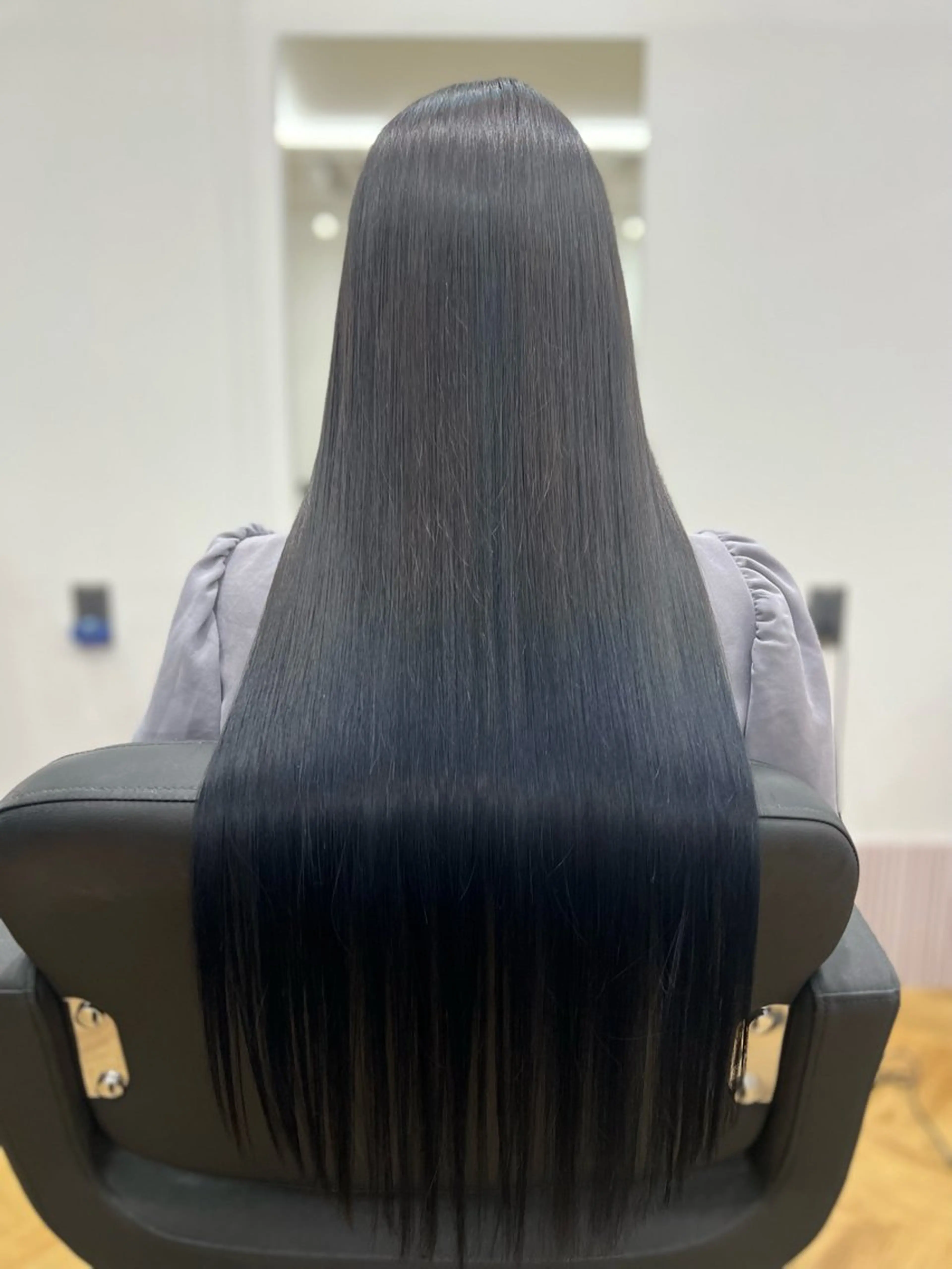 ロング カラー ヘアアレンジ ブルーカラー グラデーションカラー ネイビーカラー ヘアカラー トリートメント ✨カチモリ✨レイヤー 韓国ヘア🇰🇷ゆいのヘアスタイル