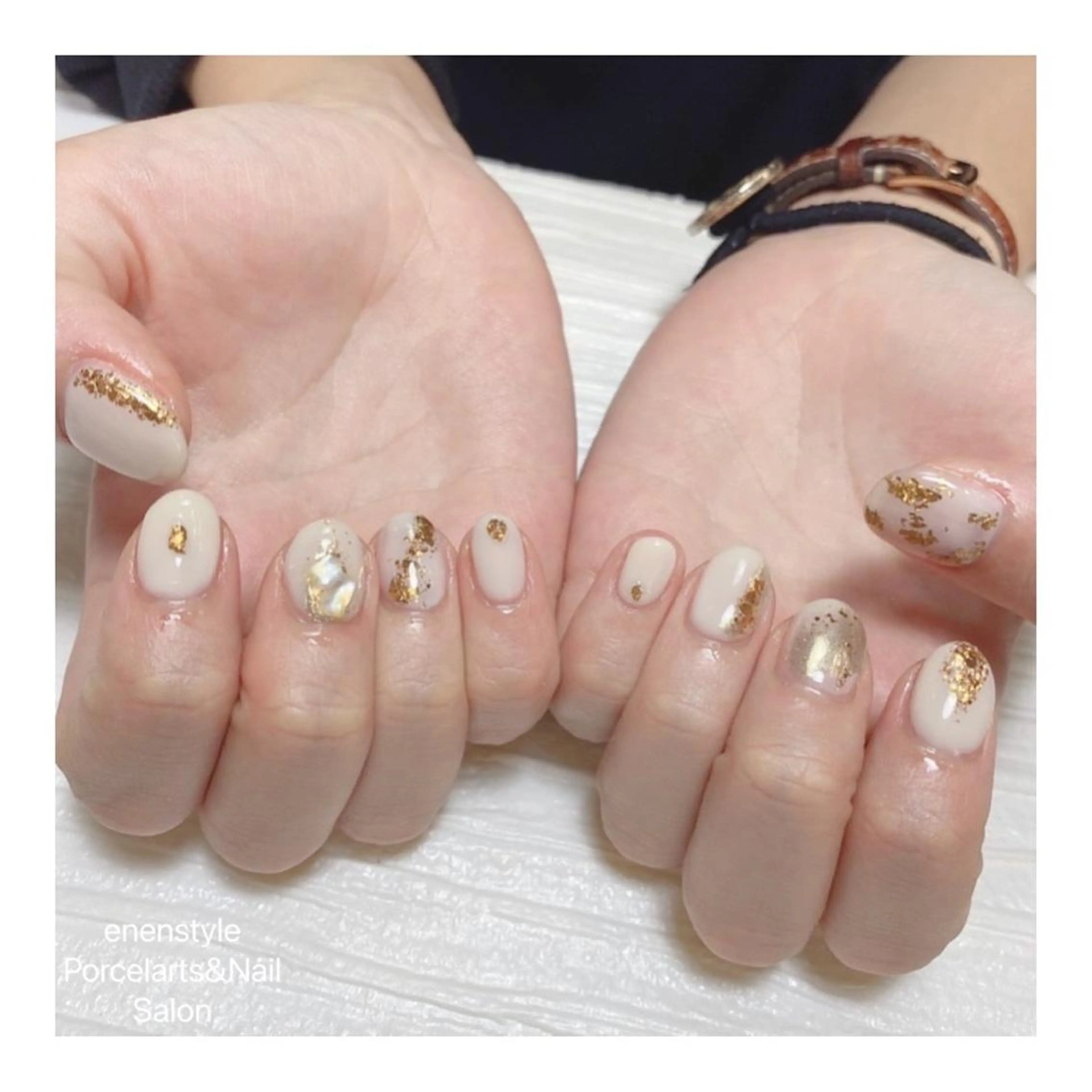 ショート ネイル ハンドネイル 👑enen style👑のネイルデザイン