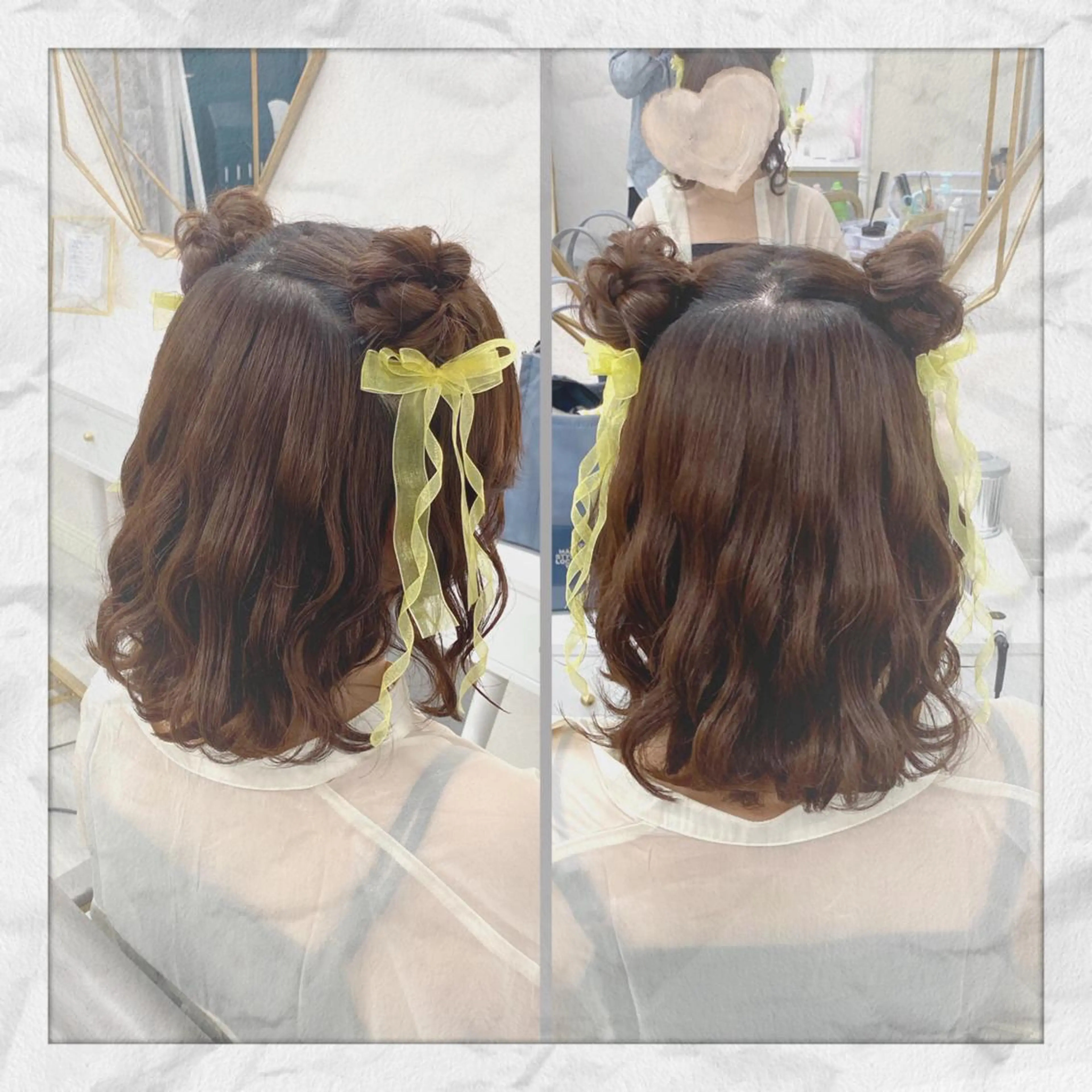 ミディアム ヘアアレンジ ヘアセット ヘアセット/着付け 𓇼 松本 夏美𓇼のヘアスタイル