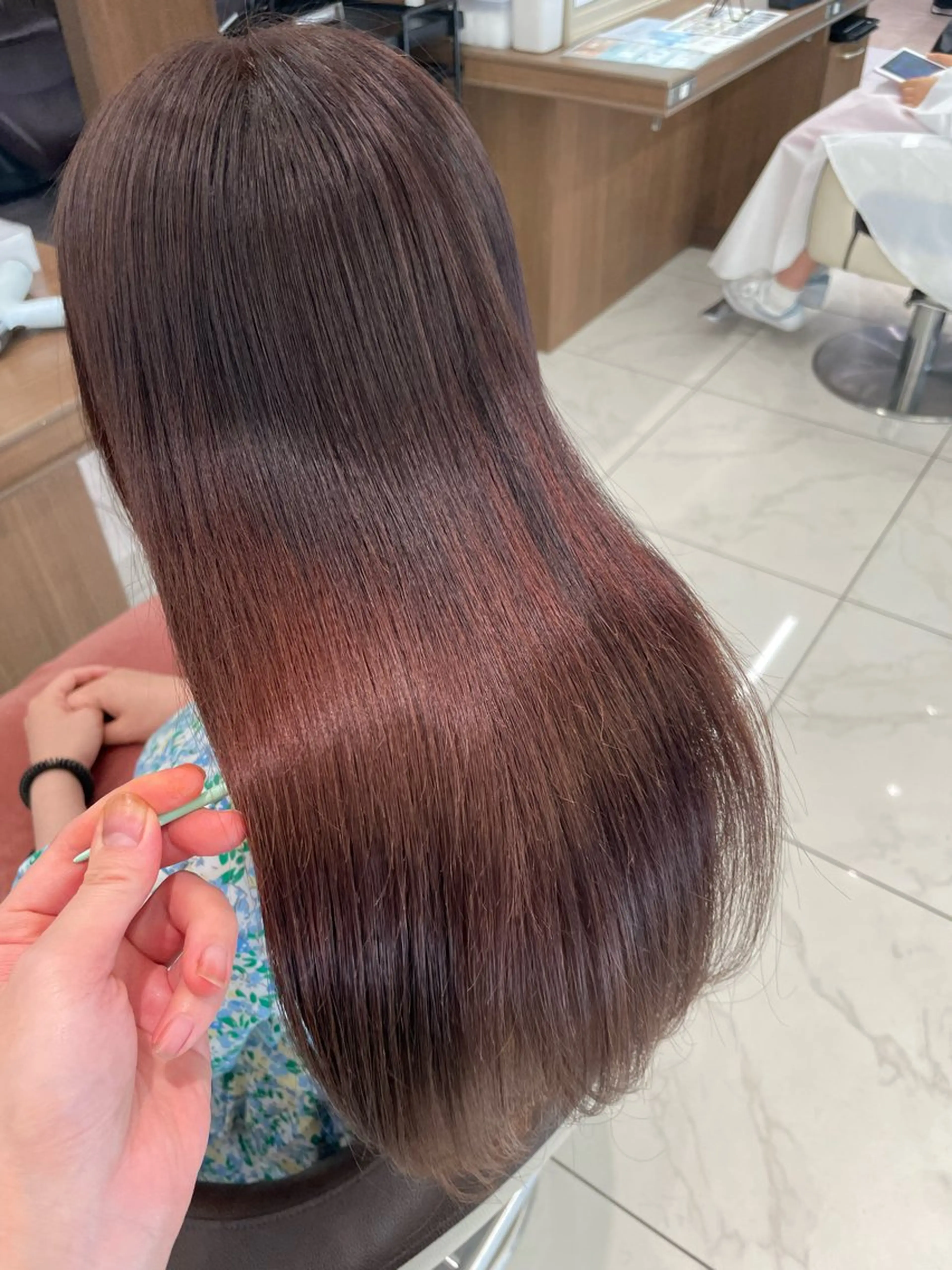 セミロング カラー ヘアカラー 福島成美/髪質改善 縮毛矯正/カラーのヘアスタイル