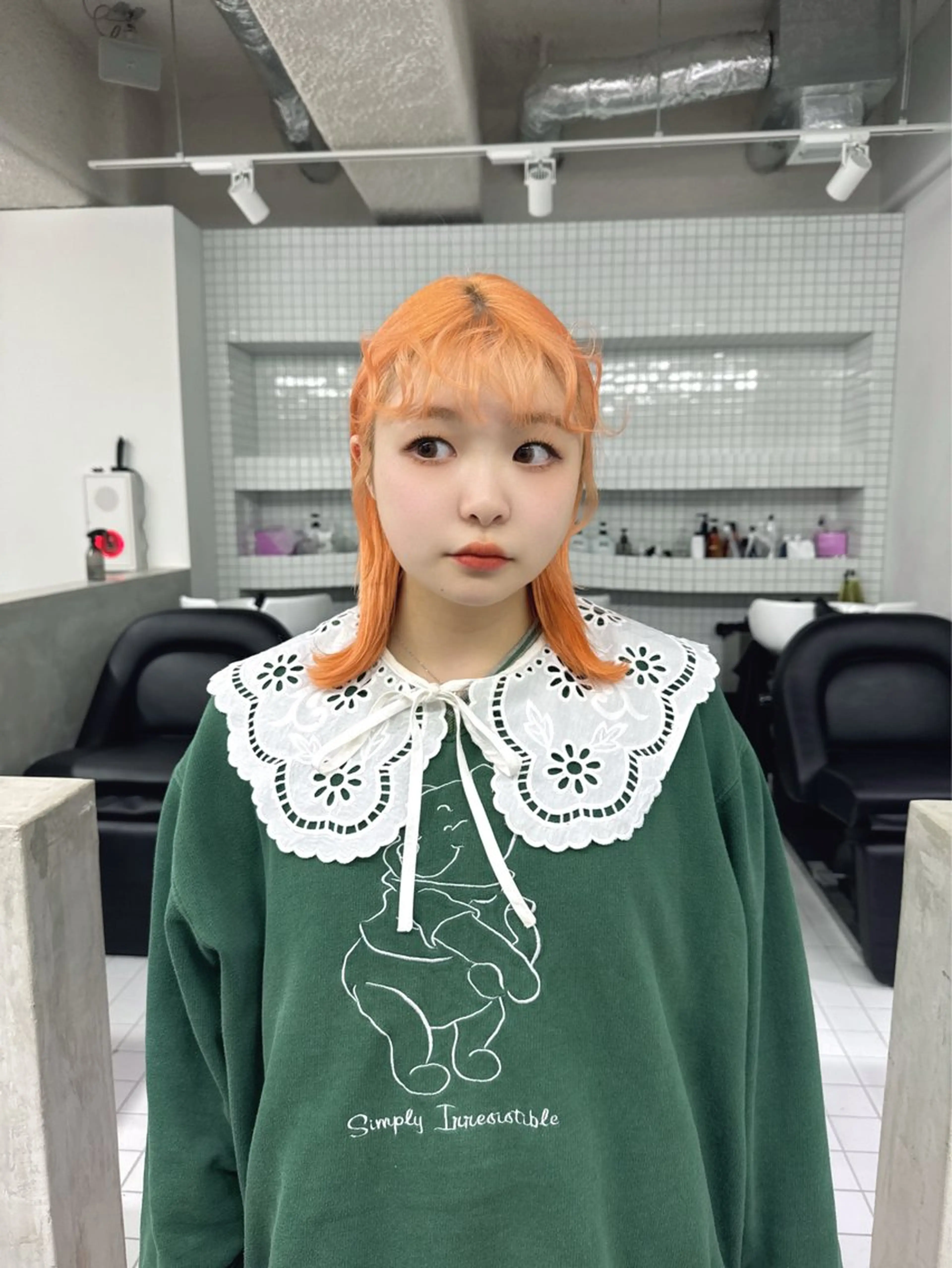 ミディアム カラー ヘアカラー ハイトーン/ピンク カラー/めい🎀のヘアスタイル