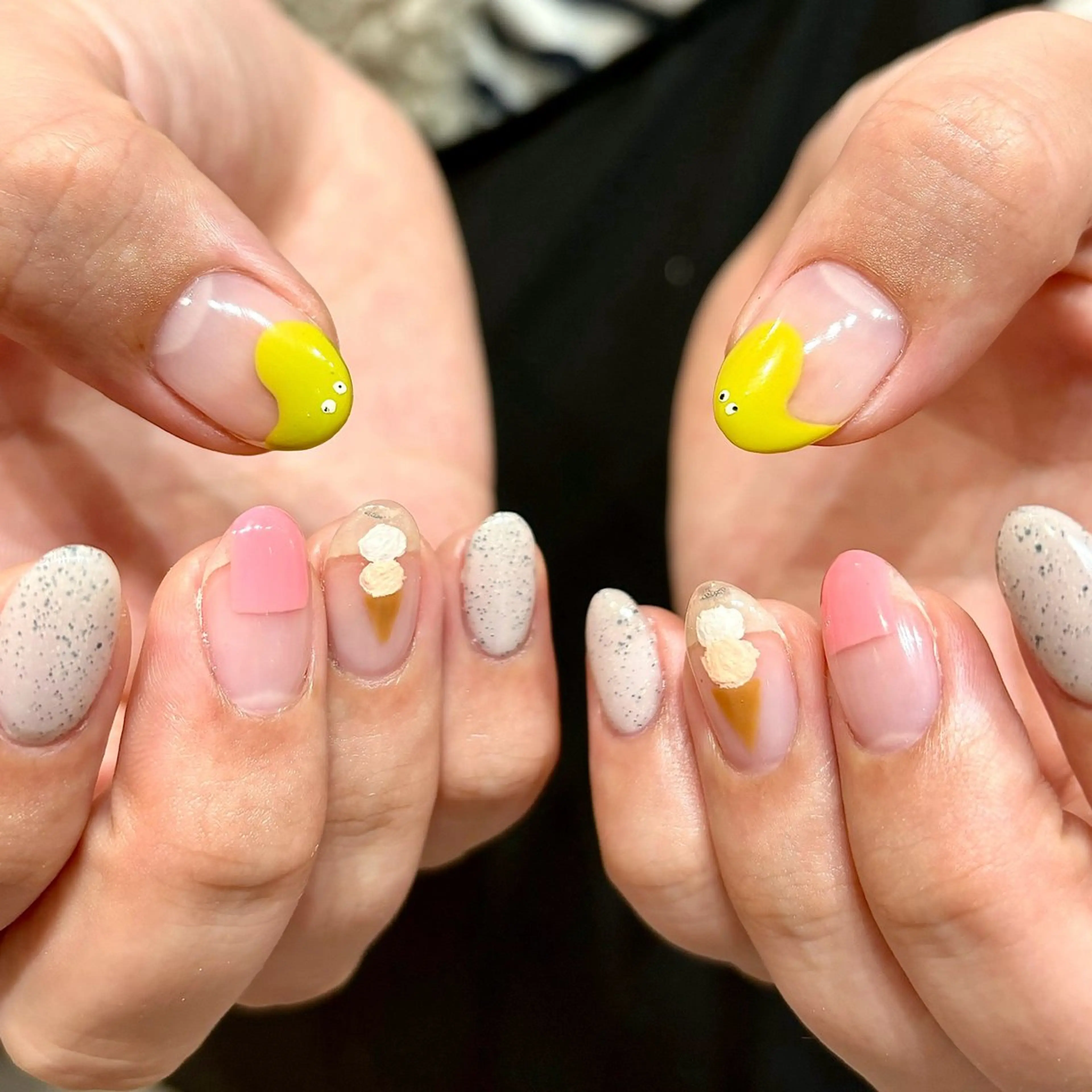 ネイル ハンドネイル 0203ムニムサン 💙Sayakaのネイルデザイン