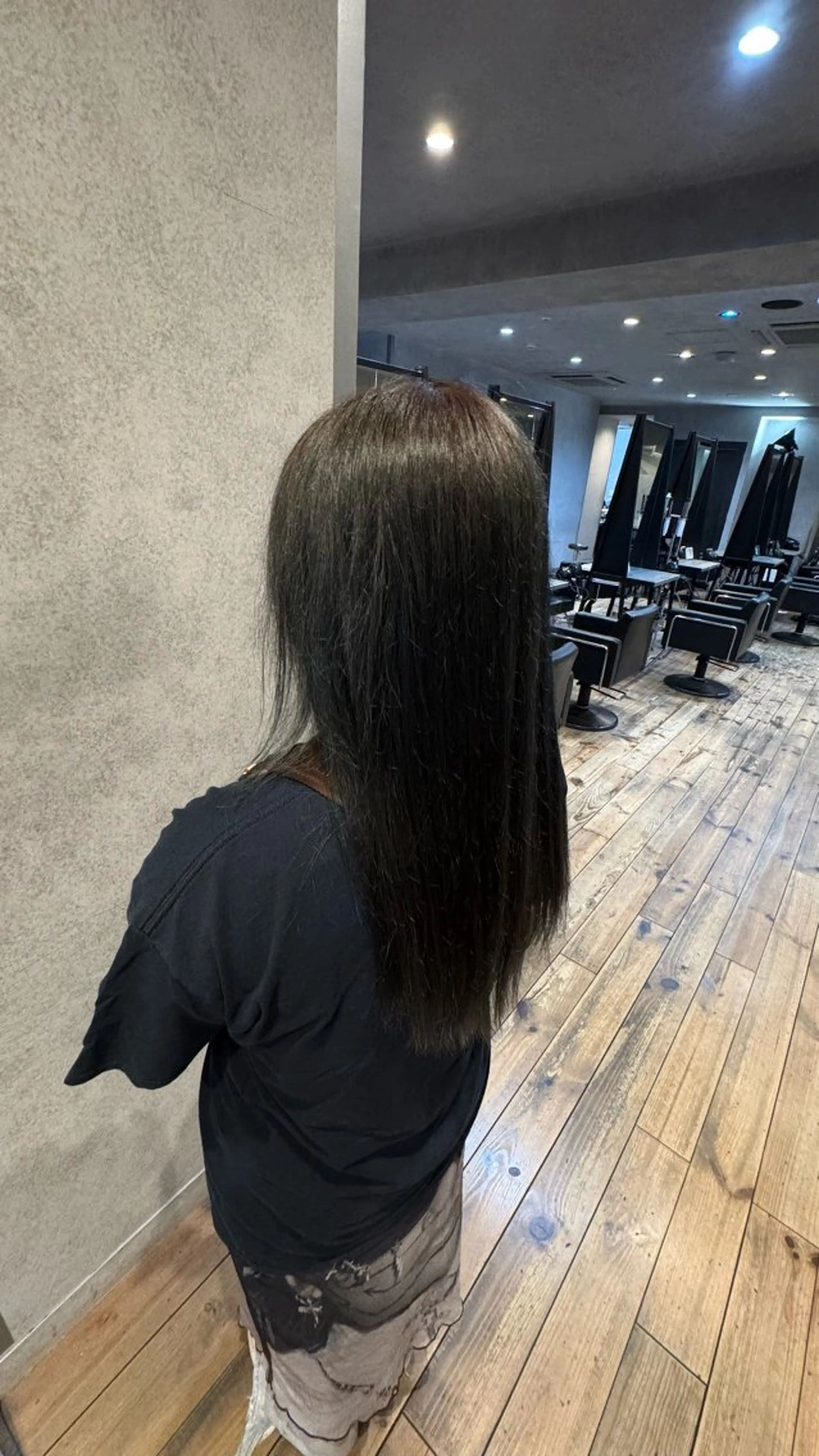 カラー グレージュ オリーブグレージュ オリーブグレー 田中 らん🎀のヘアスタイル