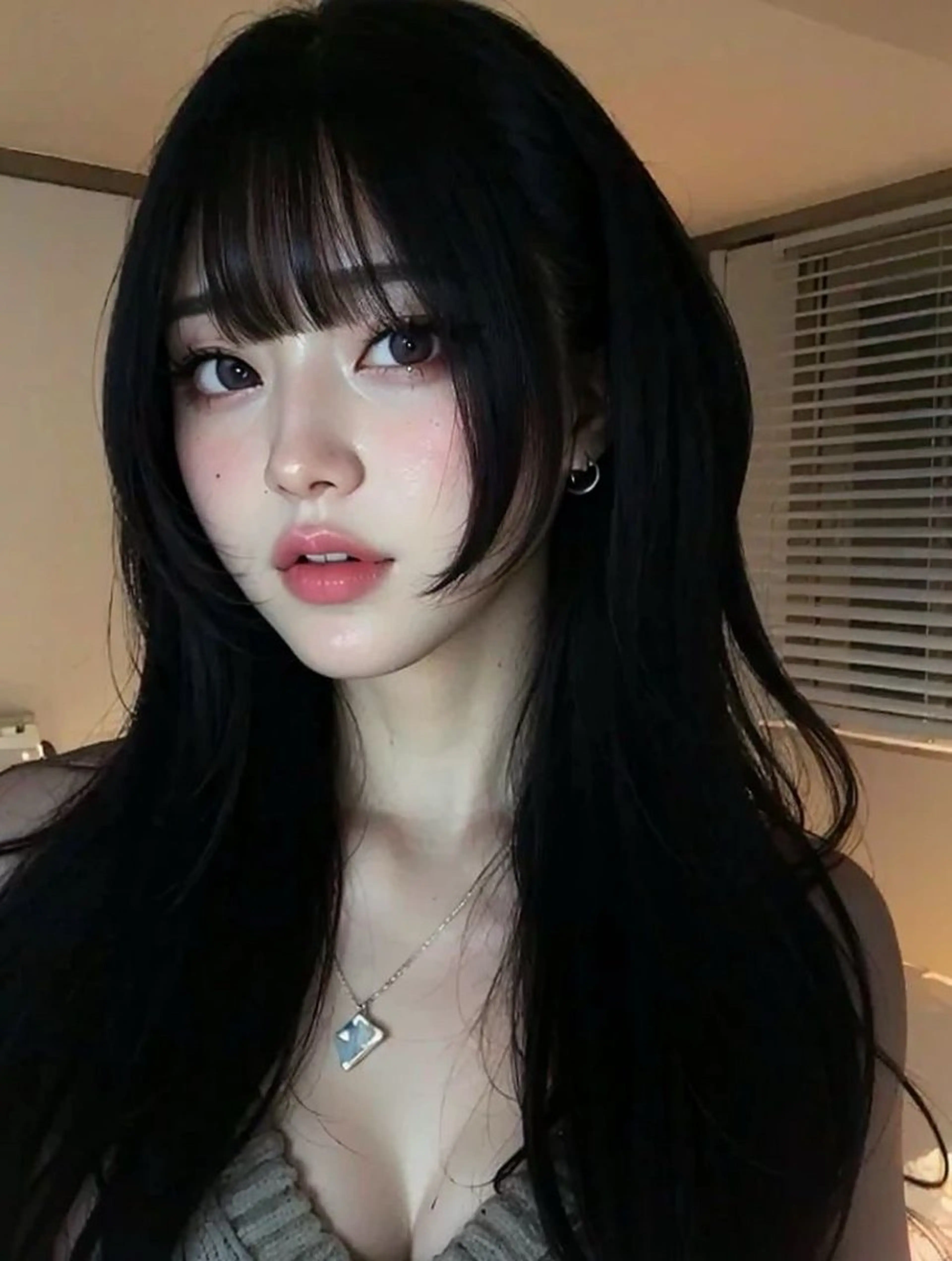 ロング うる艶ストレート♡透 明感カラー♡かずまるのヘアスタイル