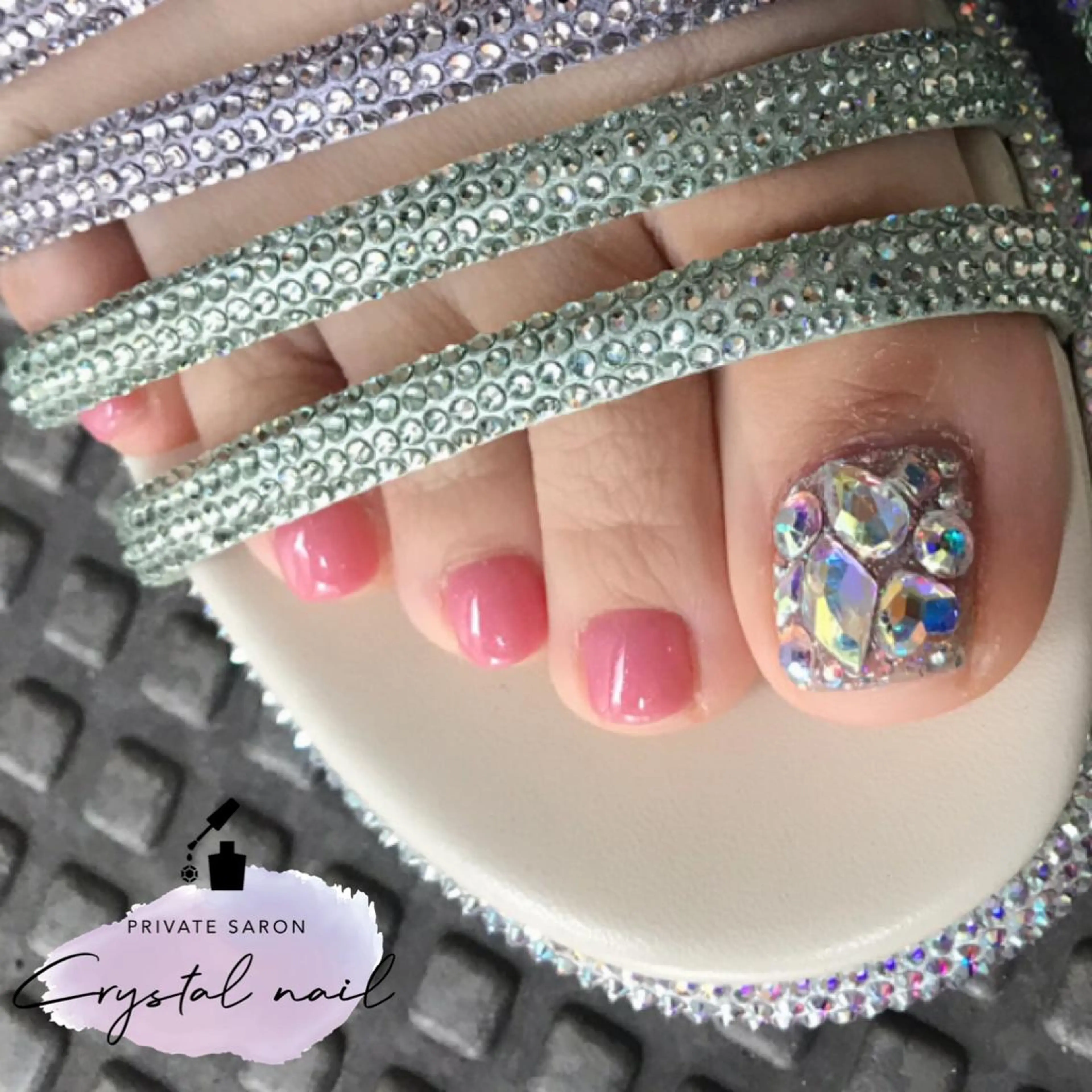 ネイル キラキラネイル フットネイル SCENERY NAILのネイルデザイン