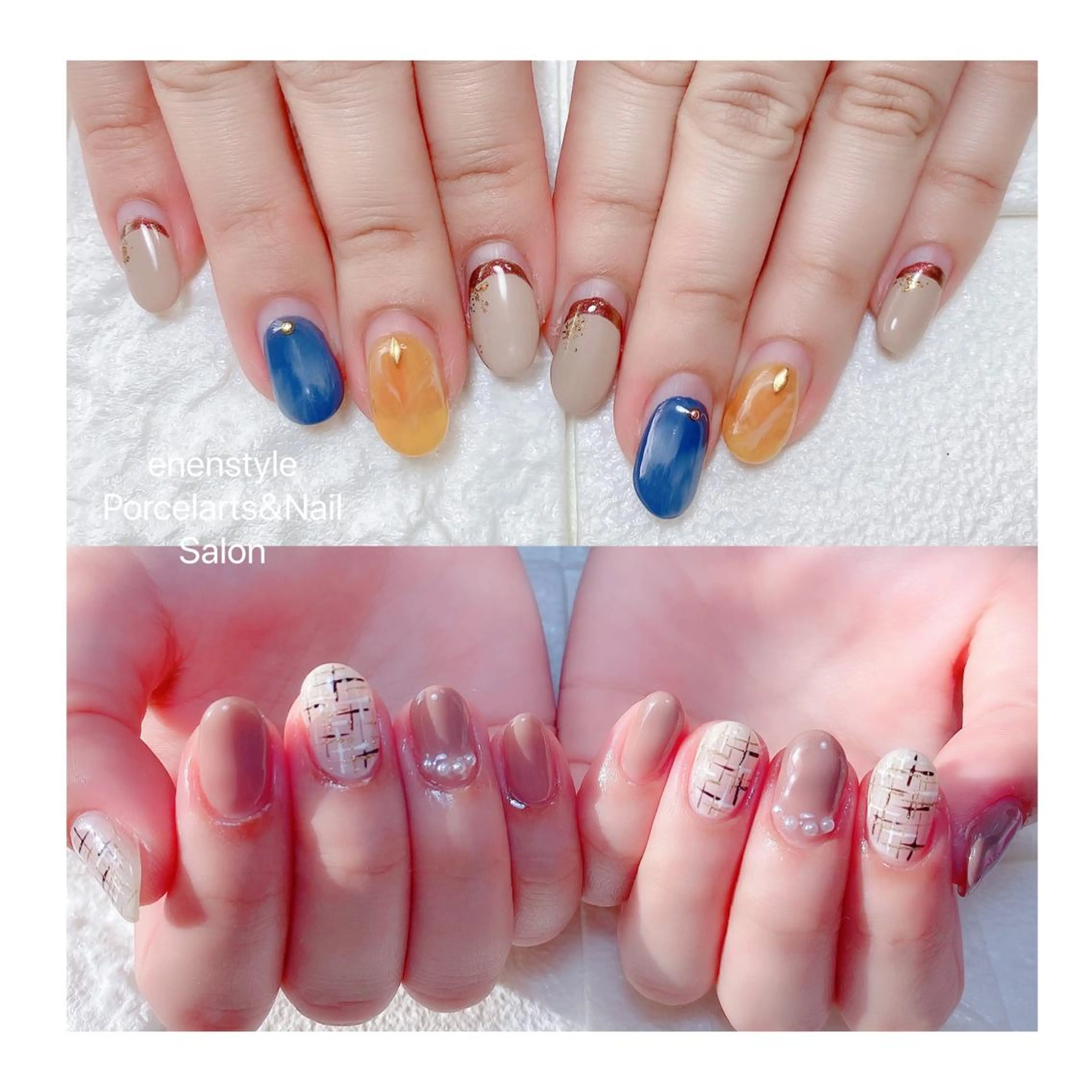 ショート ネイル ハンドネイル 👑enen style👑のネイルデザイン