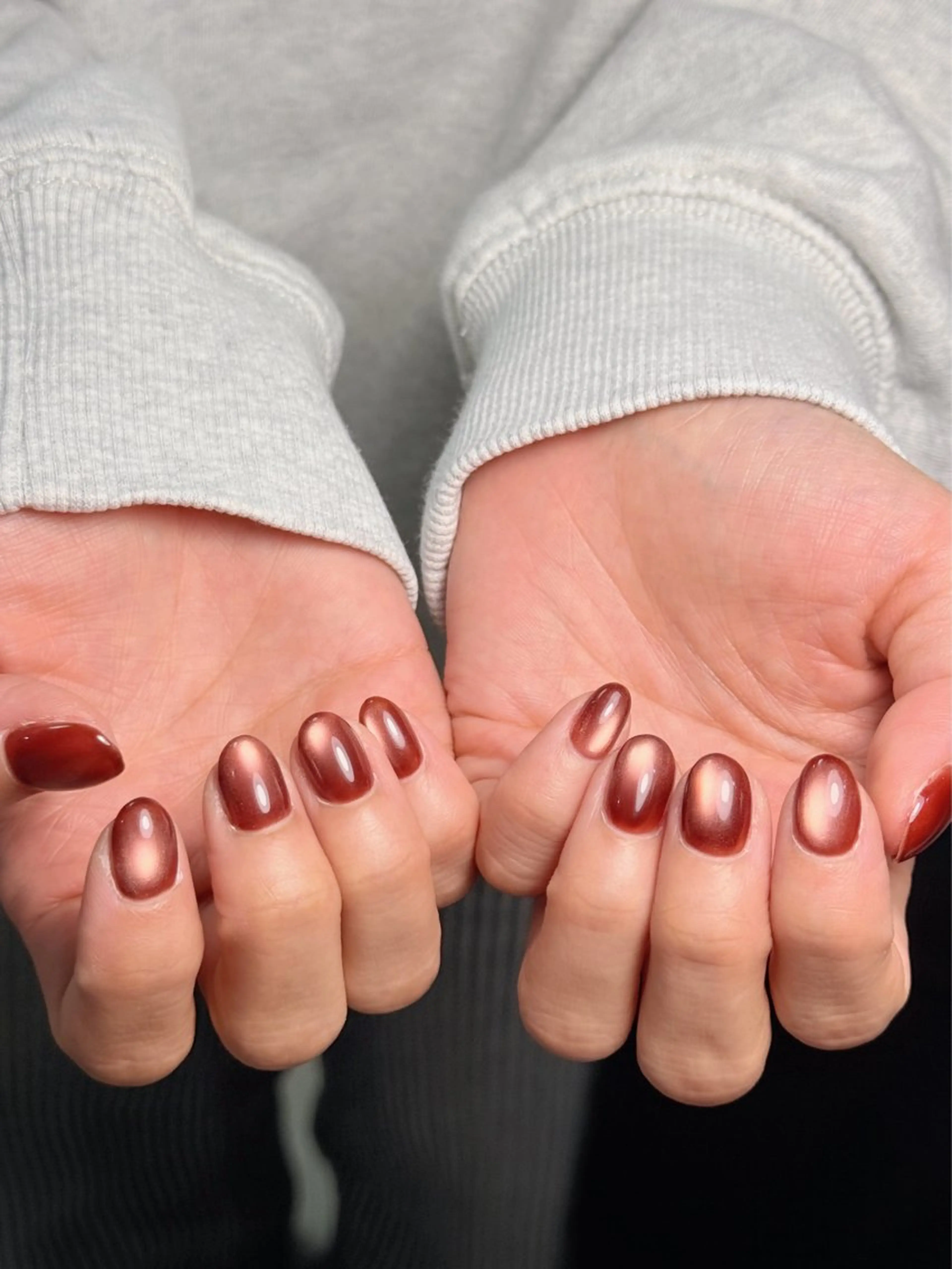 ネイル アートネイル オーロラネイル チークネイル フレンチネイル ガラスフレンチ 🎀🎀YooLi Nail Salonのネイルデザイン