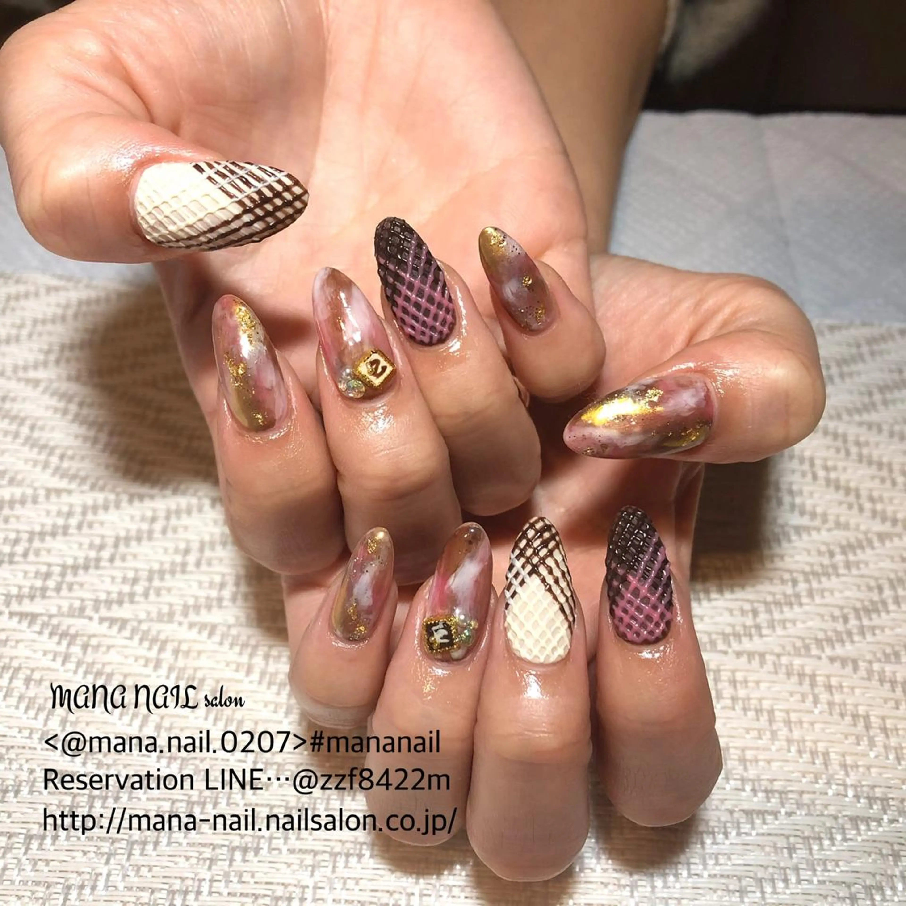 ネイル バレンタイン ハンドネイル ハンドケア 廣瀬 真奈美のネイルデザイン