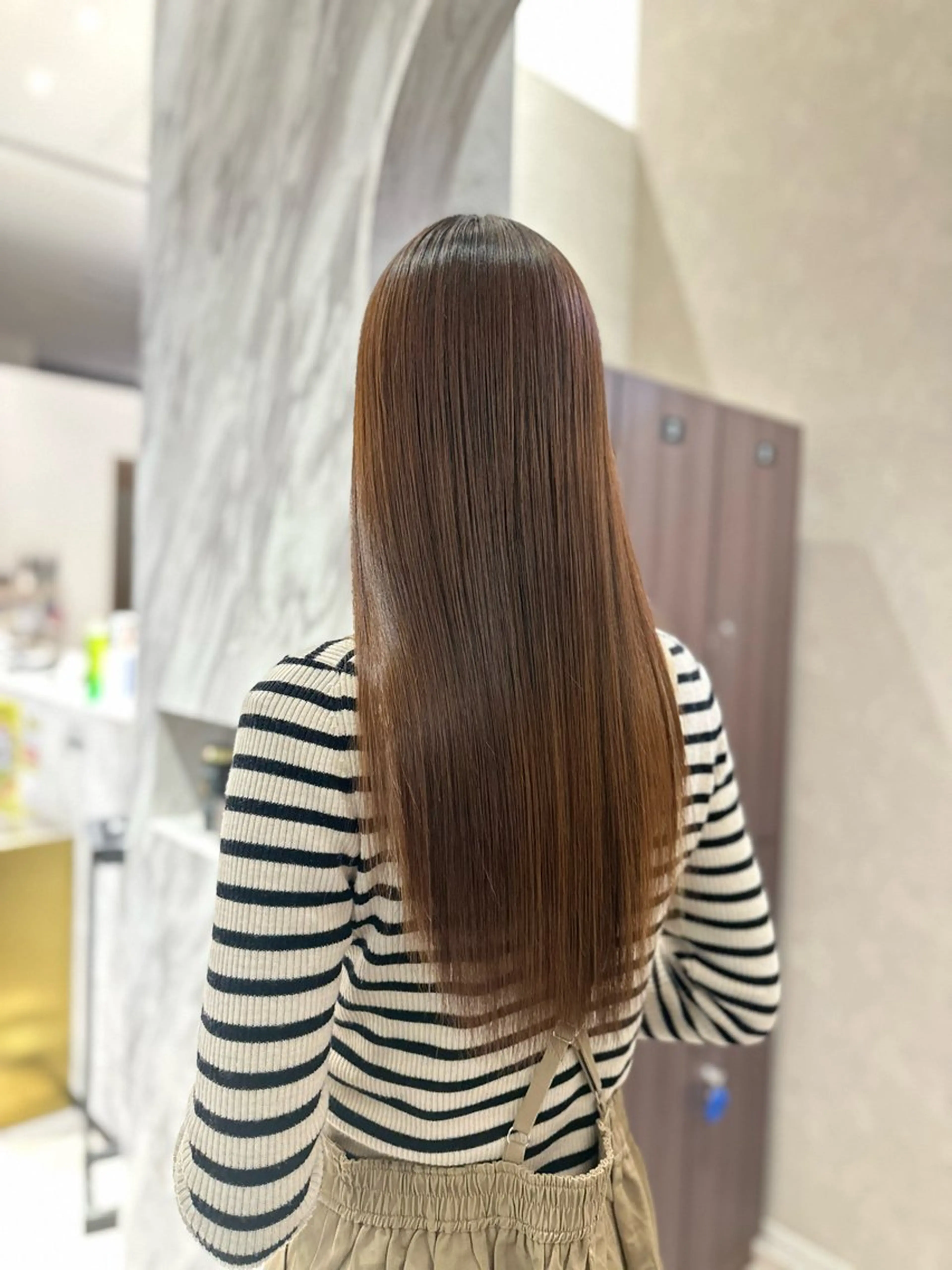 ロング 縮毛矯正 縮毛矯正特化 k-two土田陸登のヘアスタイル