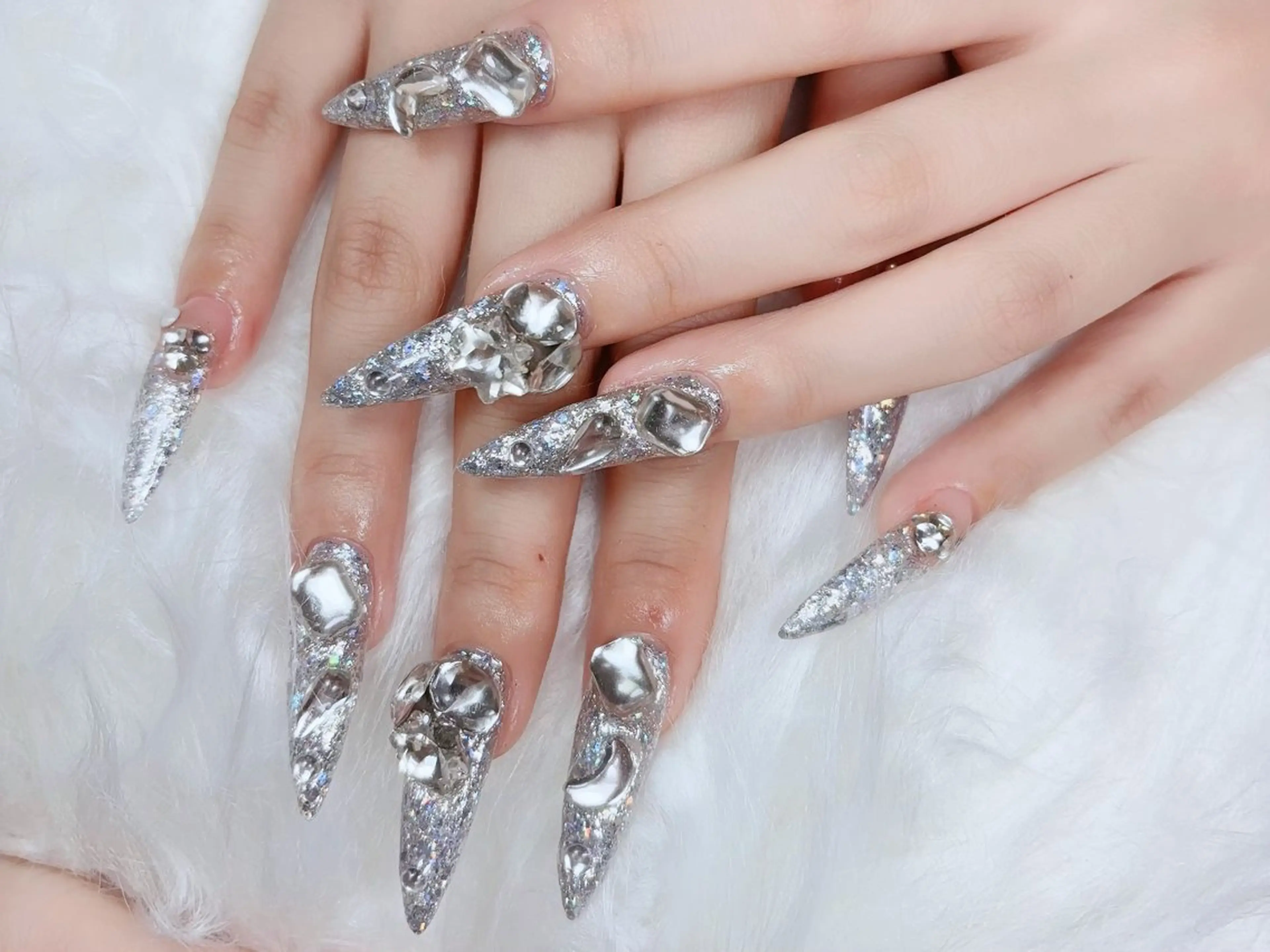 ネイル 長さ出し フットネイル ジェルネイル マグネットネイル 持ち込み ハンドネイル YMT NailStudioのネイルデザイン