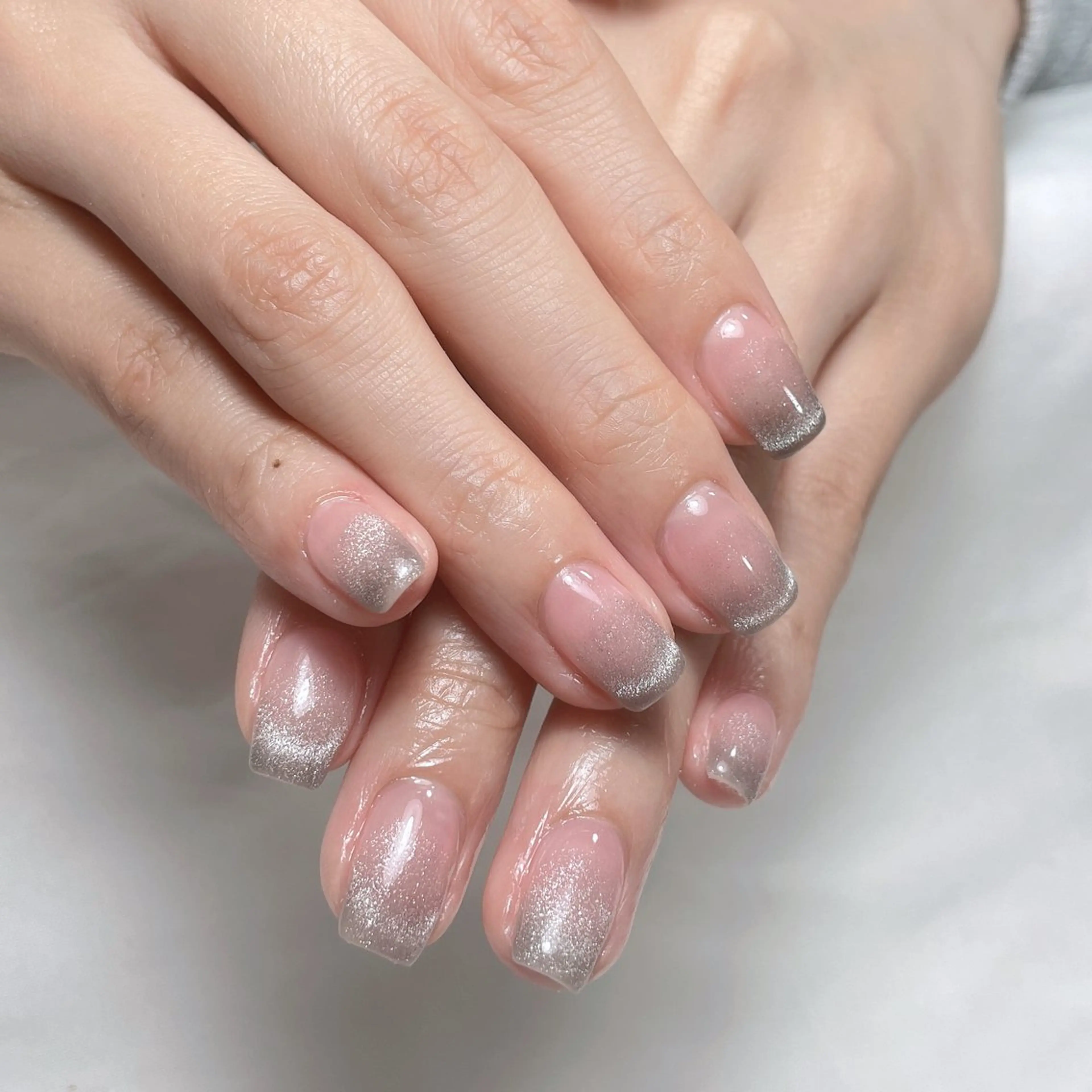 ネイル アートネイル フレンチネイル ジェルネイル グラデーション 韓国ネイル ハンドネイル 久保田 マリコのネイルデザイン