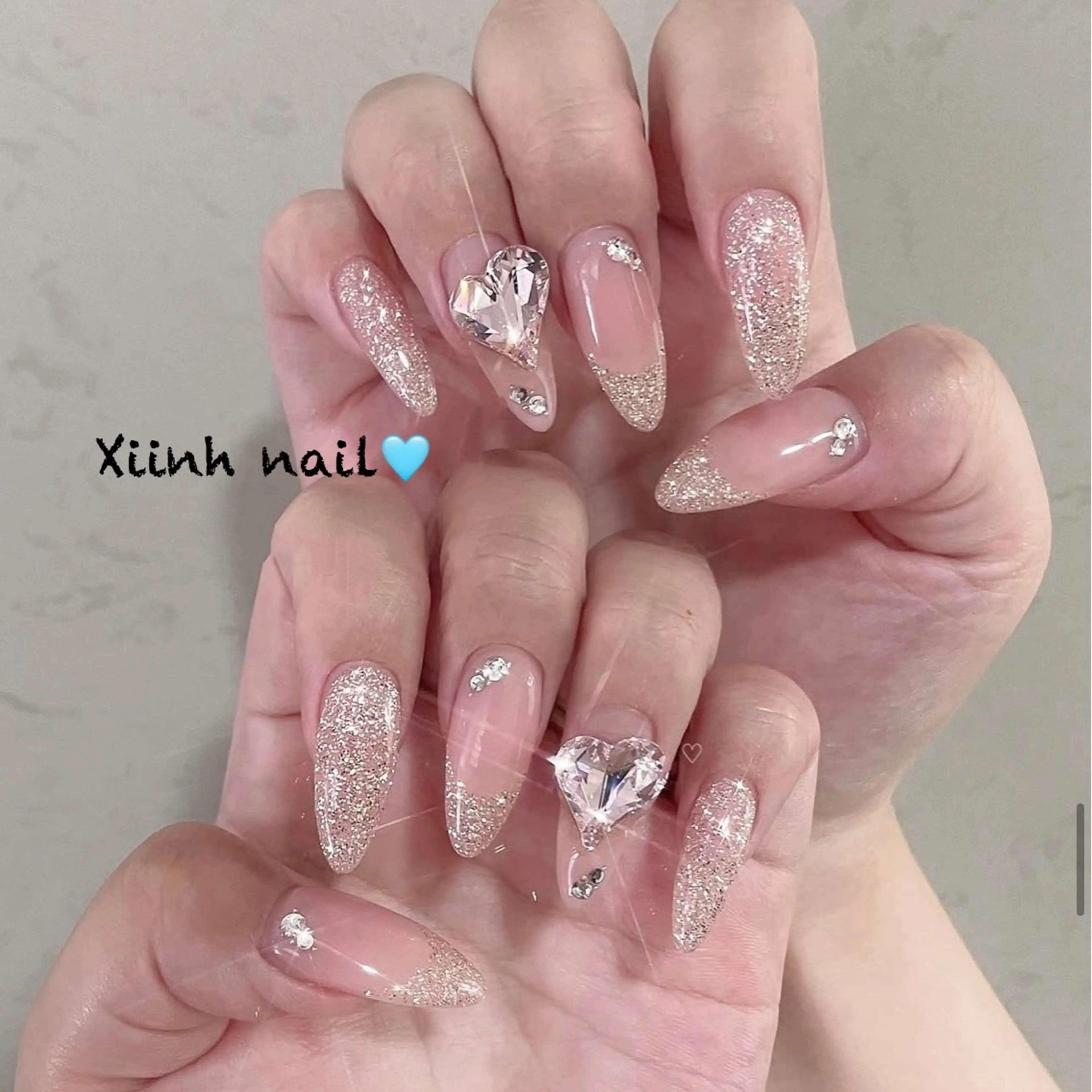 ネイル チークネイル 桜ネイル フットネイル フレンチネイル ジェルネイル ハンドネイル XIINH NAIL SALONのネイルデザイン