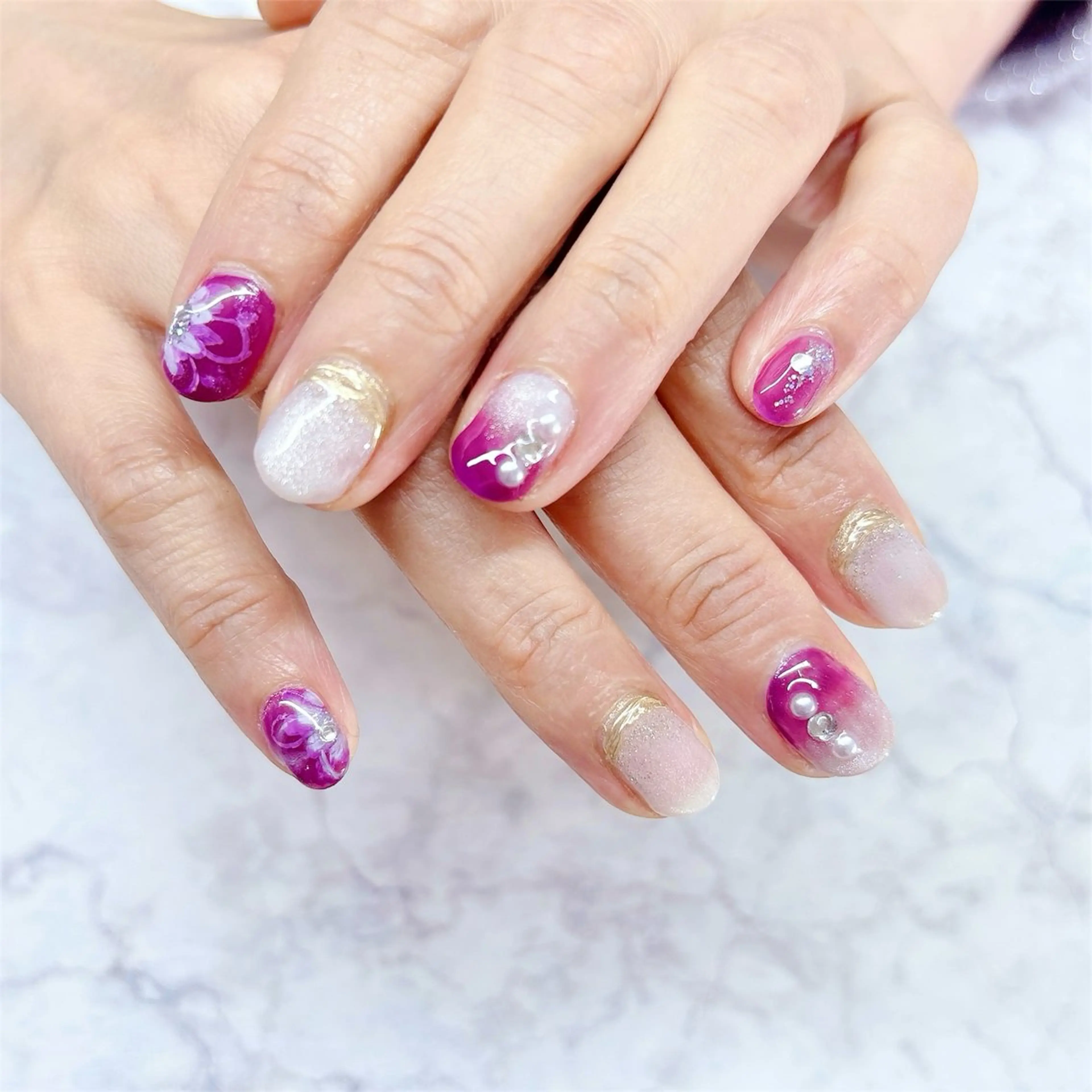 ネイル アートネイル ワンカラーネイル MYu Beauty Salon  MAIのネイルデザイン