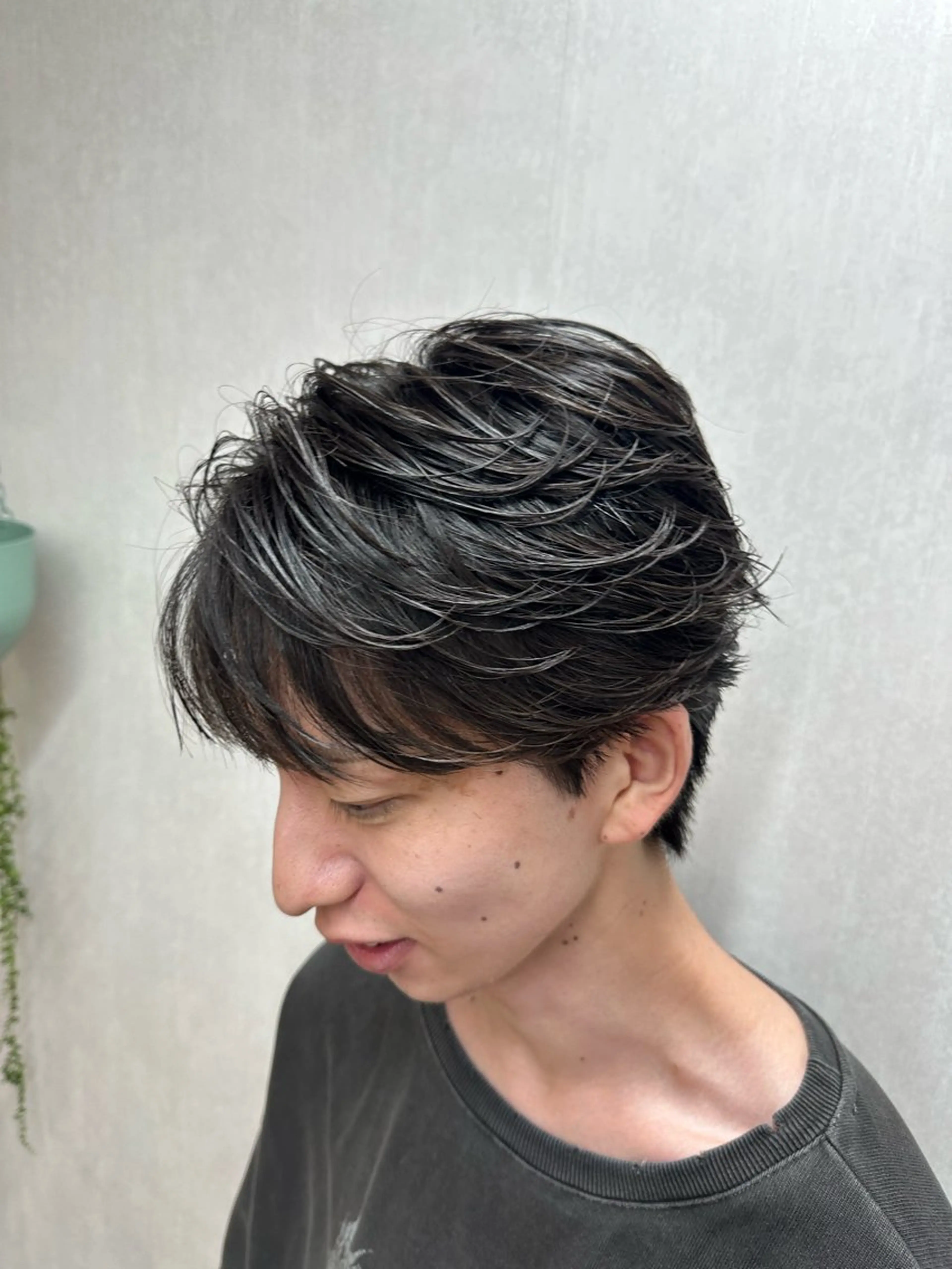 メンズ カット パーマ メンズカット/ フェザーパーマ/げんのヘアスタイル