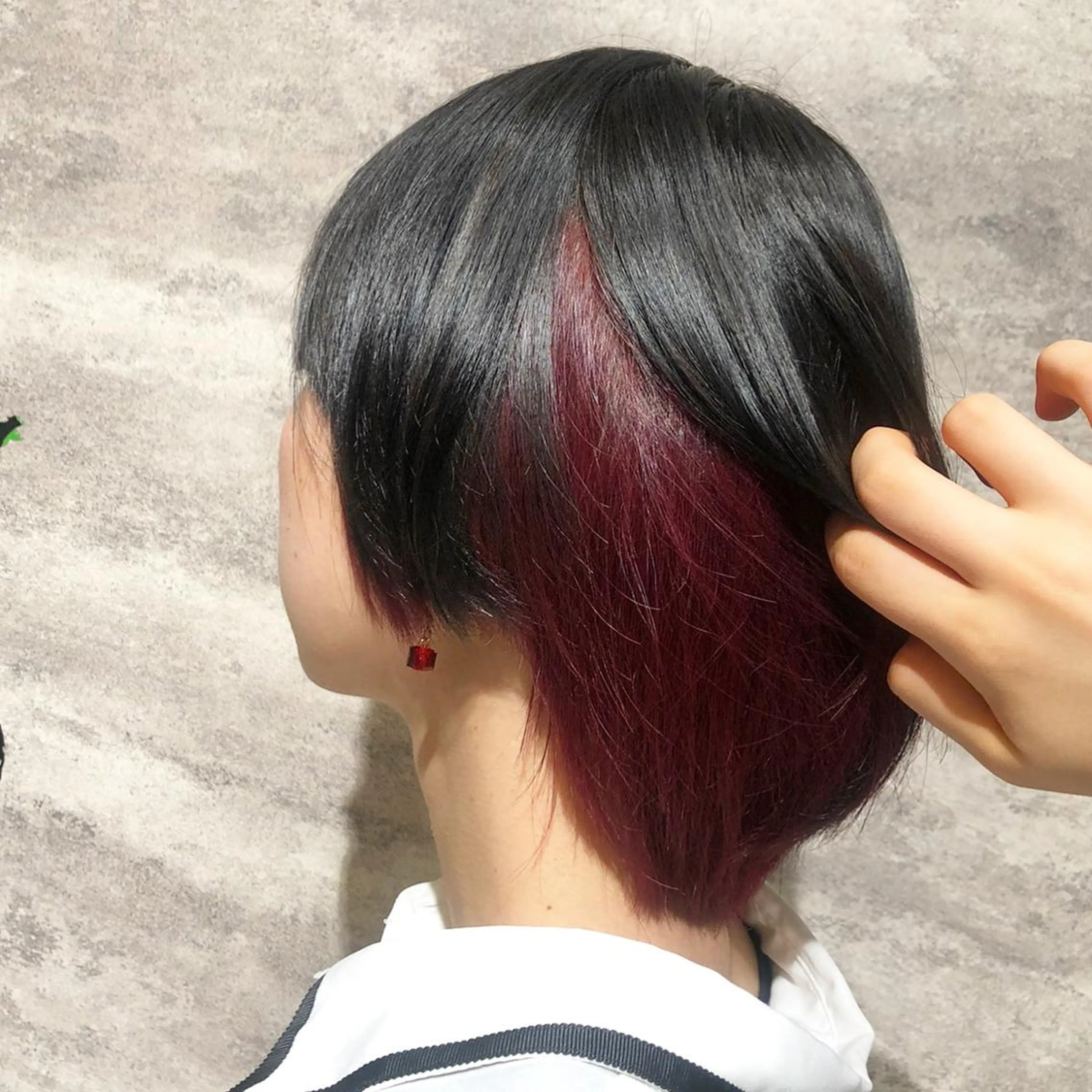 ショート カラー ダークグレー ピンクカラー ピンクパープル パープルカラー 🫟Blanco🫟 Color&Careのヘアスタイル