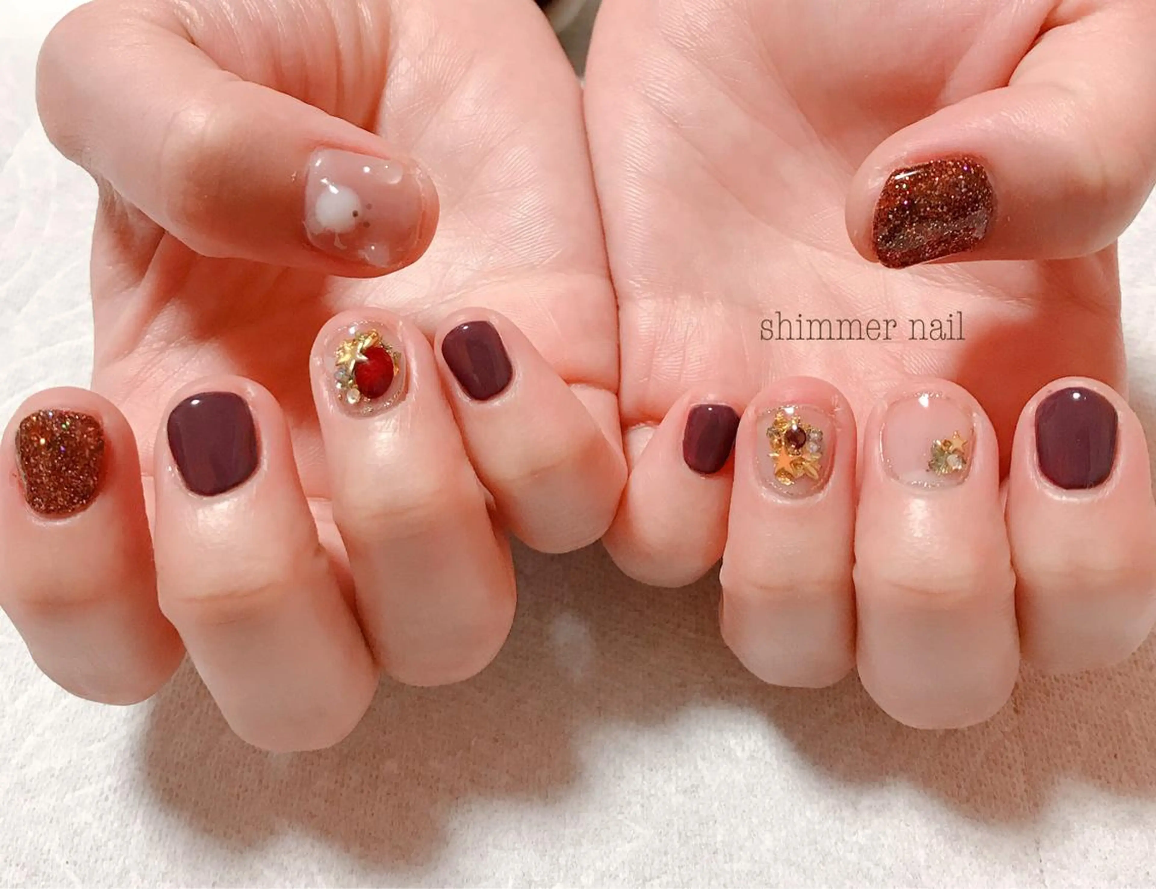 ネイル 持ち込み Shimmer Nail⋆*✩のネイルデザイン