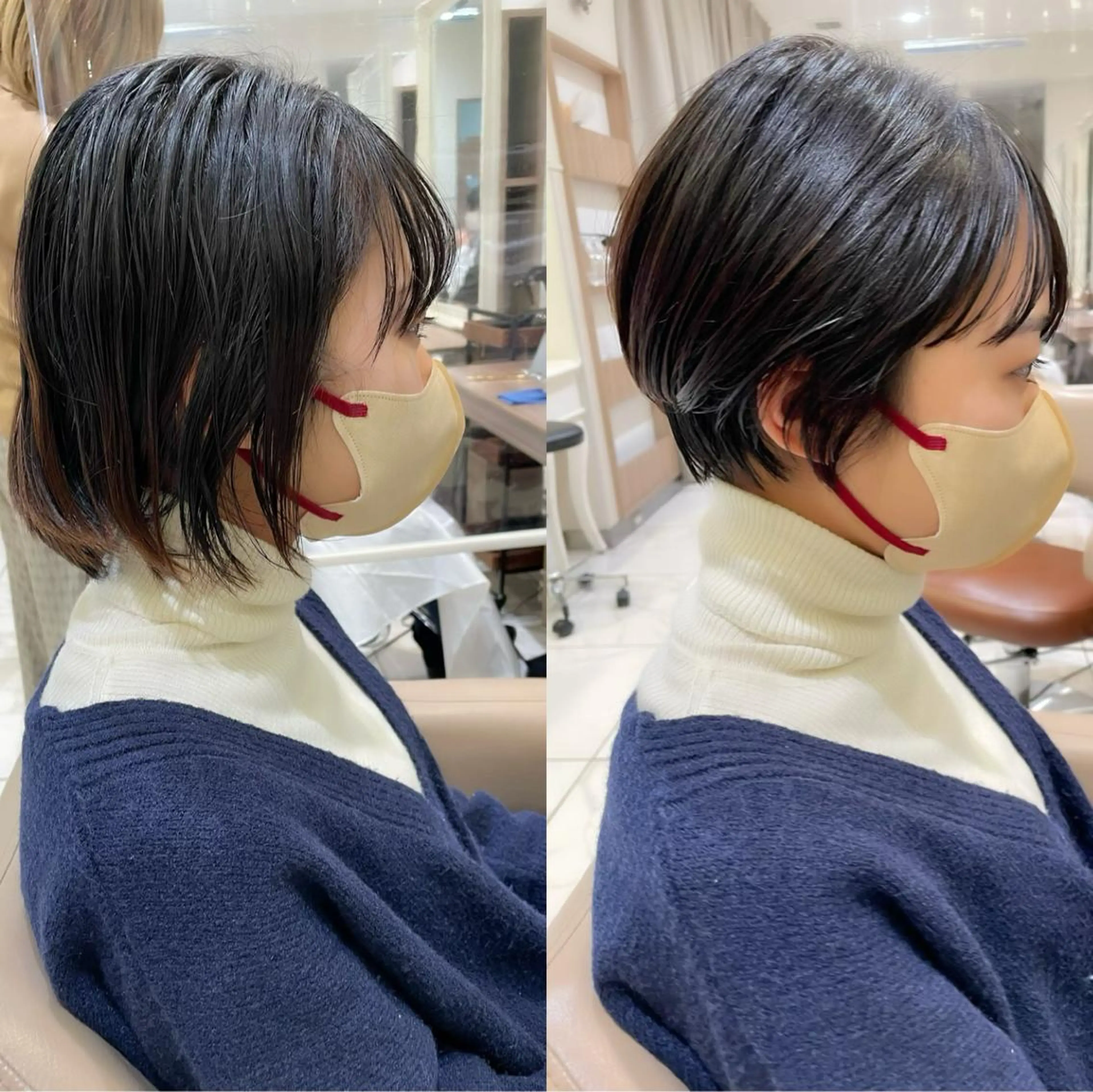 ショート 三鷹で1番ショート ボブをカットする新谷のヘアスタイル