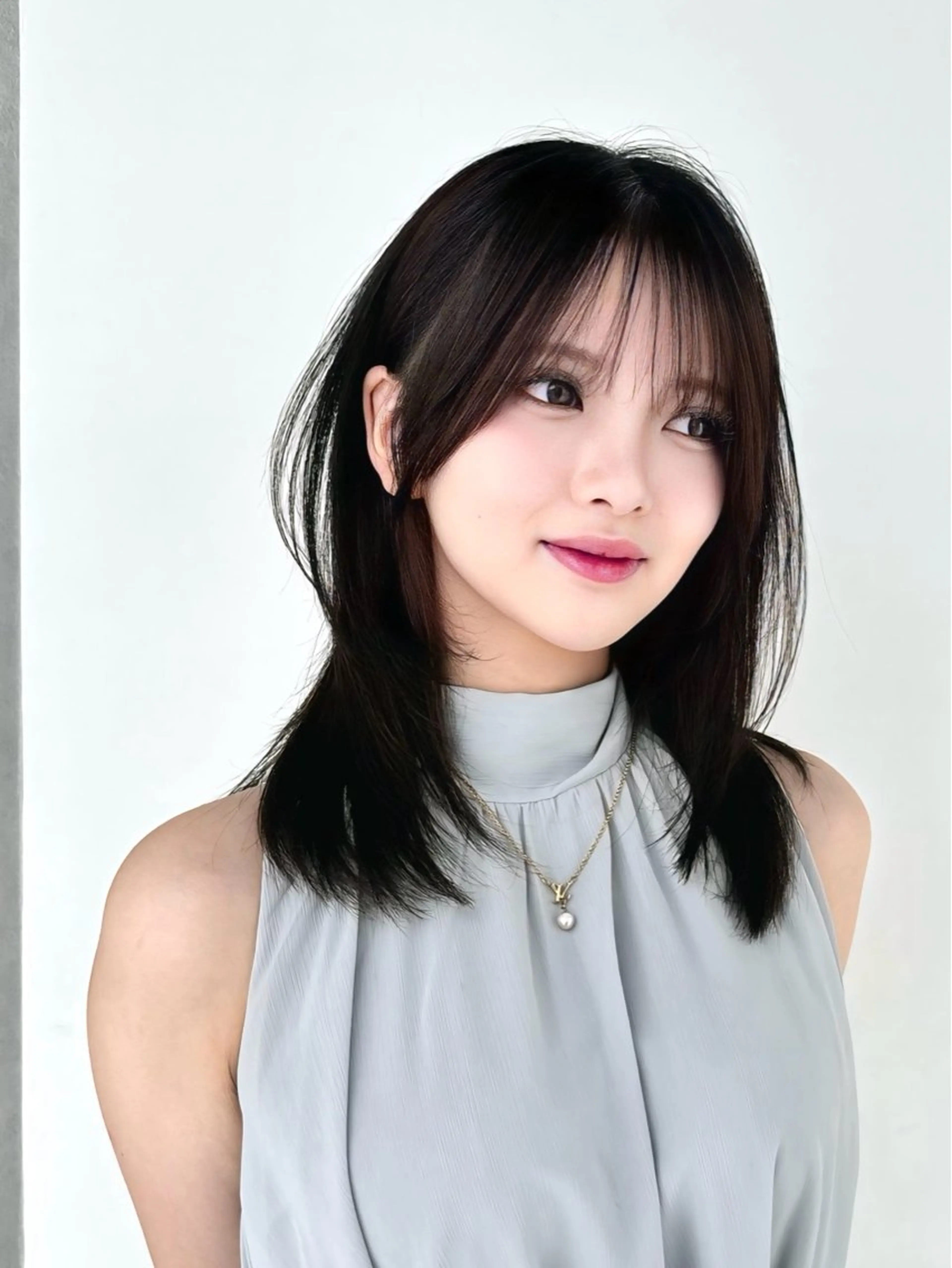 ミディアム けんけん cachecacheのヘアスタイル