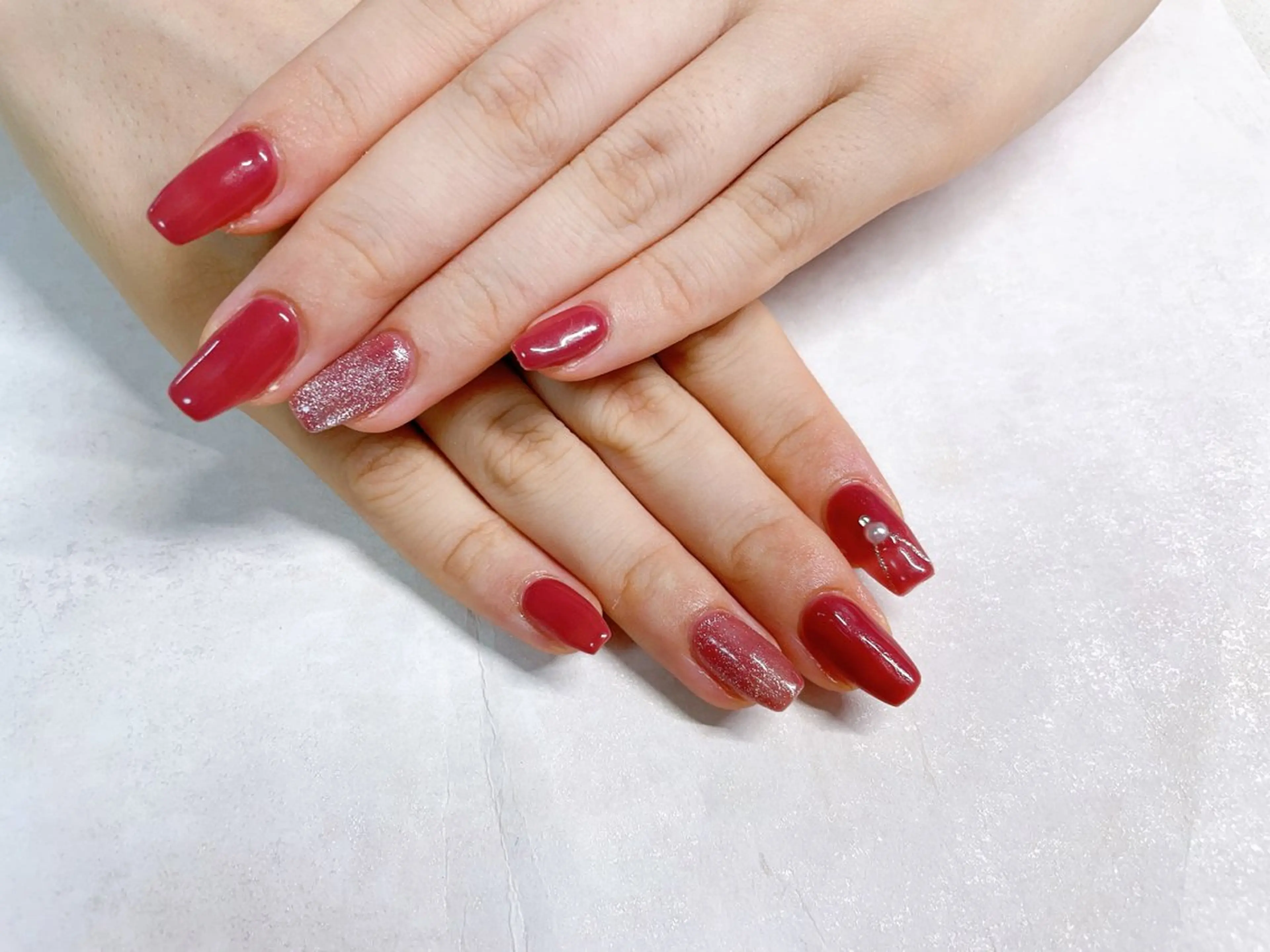 ネイル オーロラネイル フラワーネイル フットネイル フレンチネイル ジェルネイル mogunail &blowのネイルデザイン