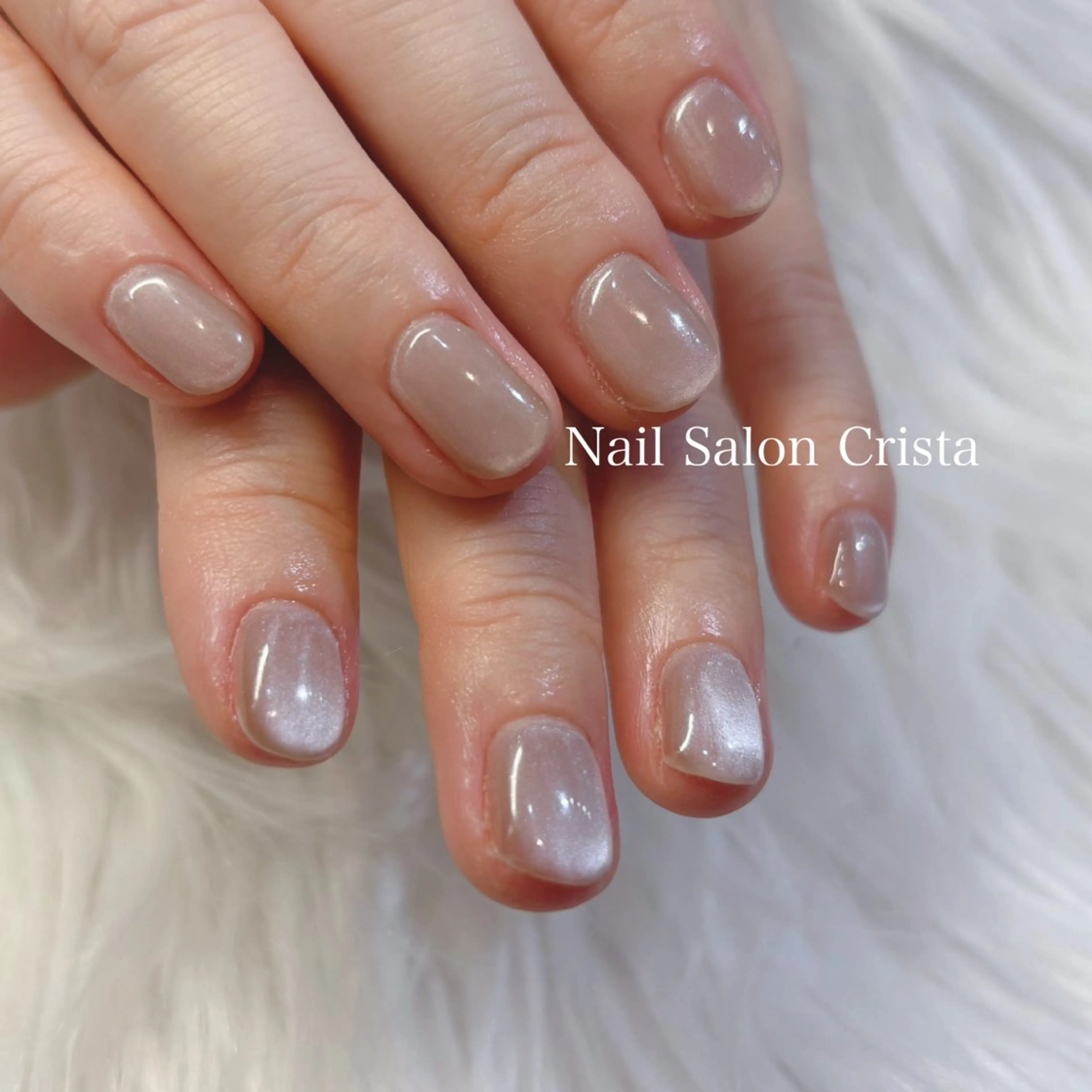 ネイル フットネイル ジェルネイル マグネットネイル オフィスネイル ワンカラーネイル ハンドネイル NAILSALON CRISTA所属・🤍CRISTA yui🤍のネイルデザイン