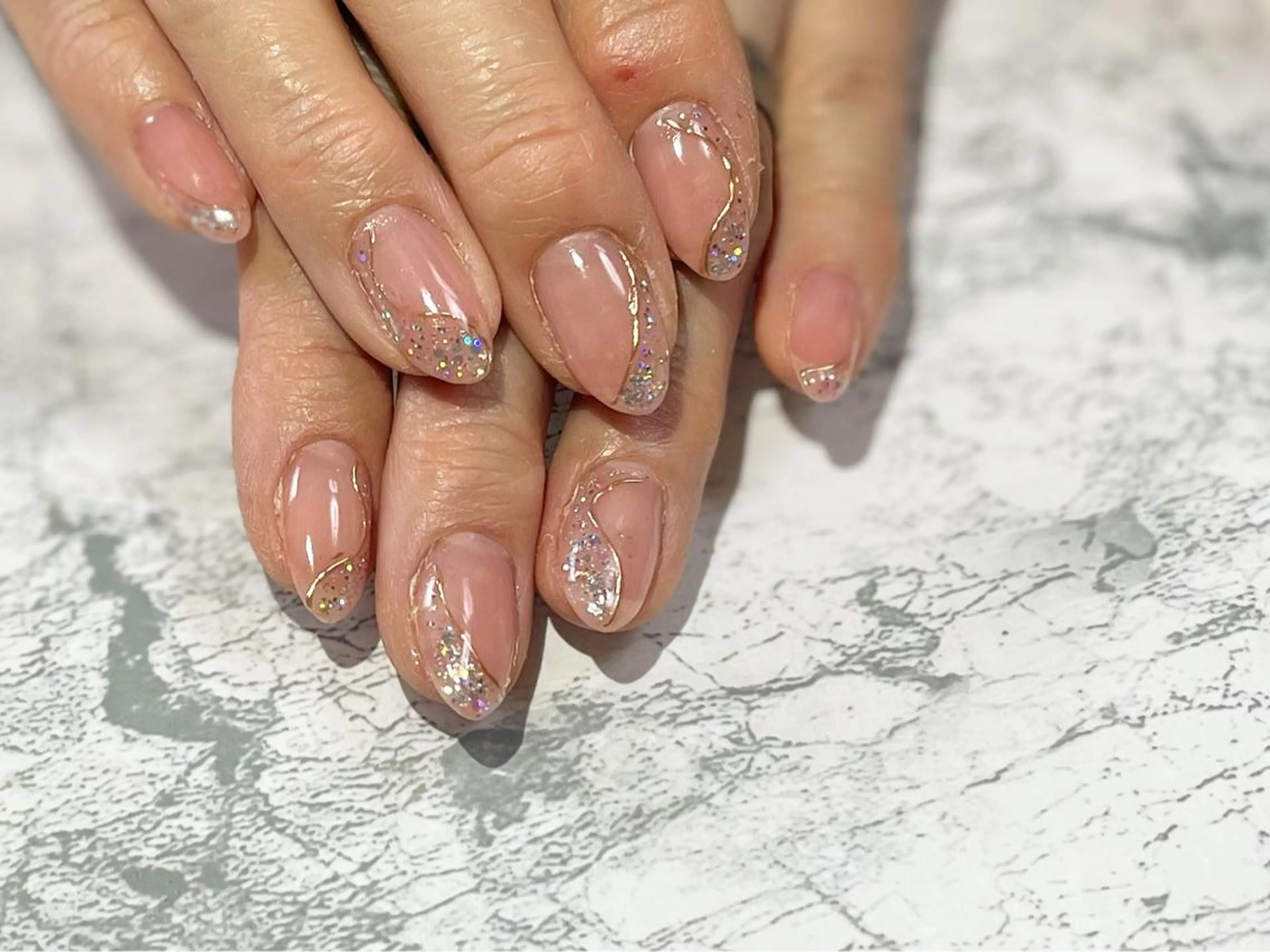 ネイル フットネイル ニュアンスネイル シンプルネイル 春ネイル 夏ネイル nail fufla ♡yamane♡のネイルデザイン