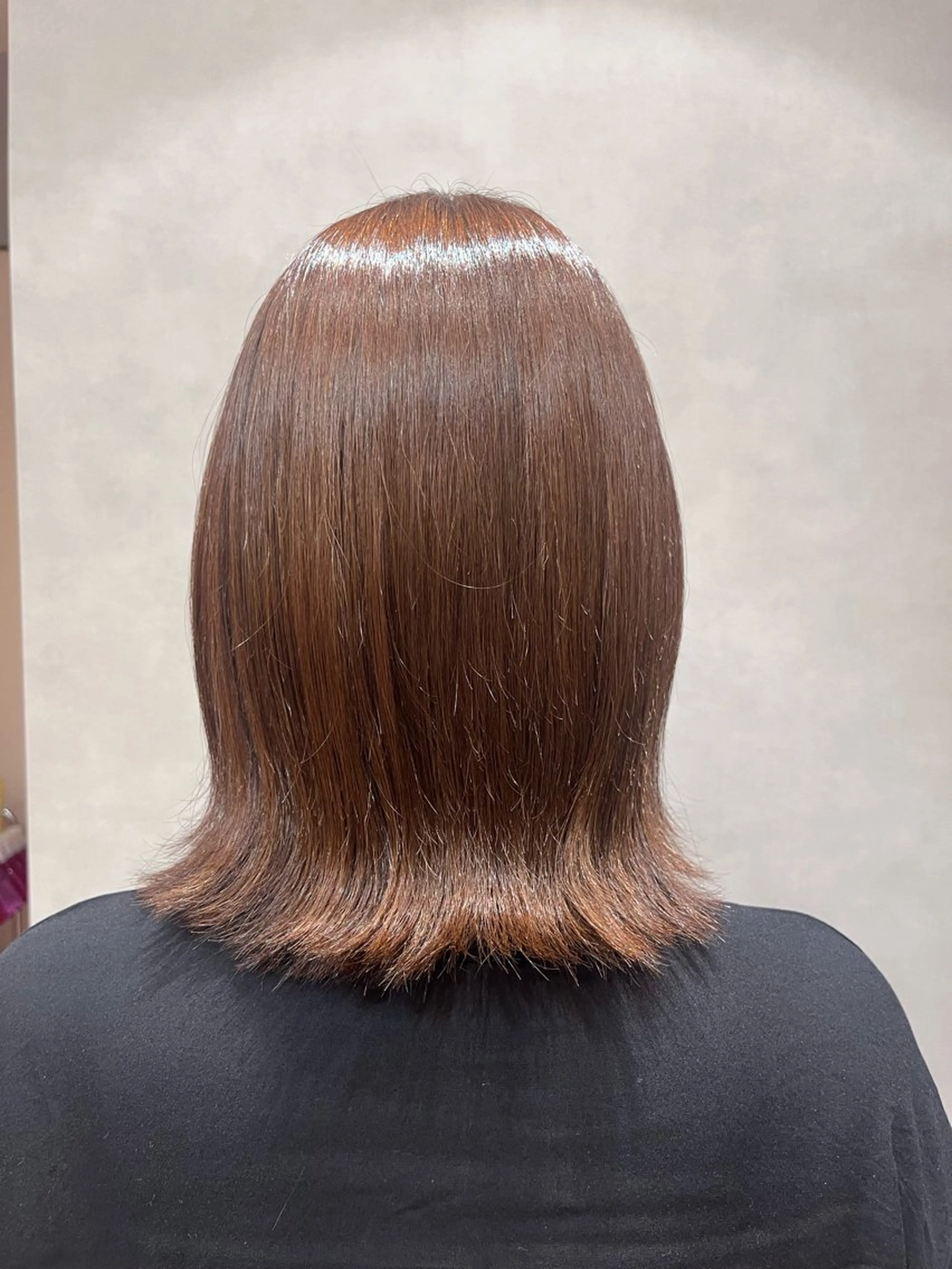 ミディアム ボブ レイヤーカット 外ハネヘア 木村 真奈のヘアスタイル