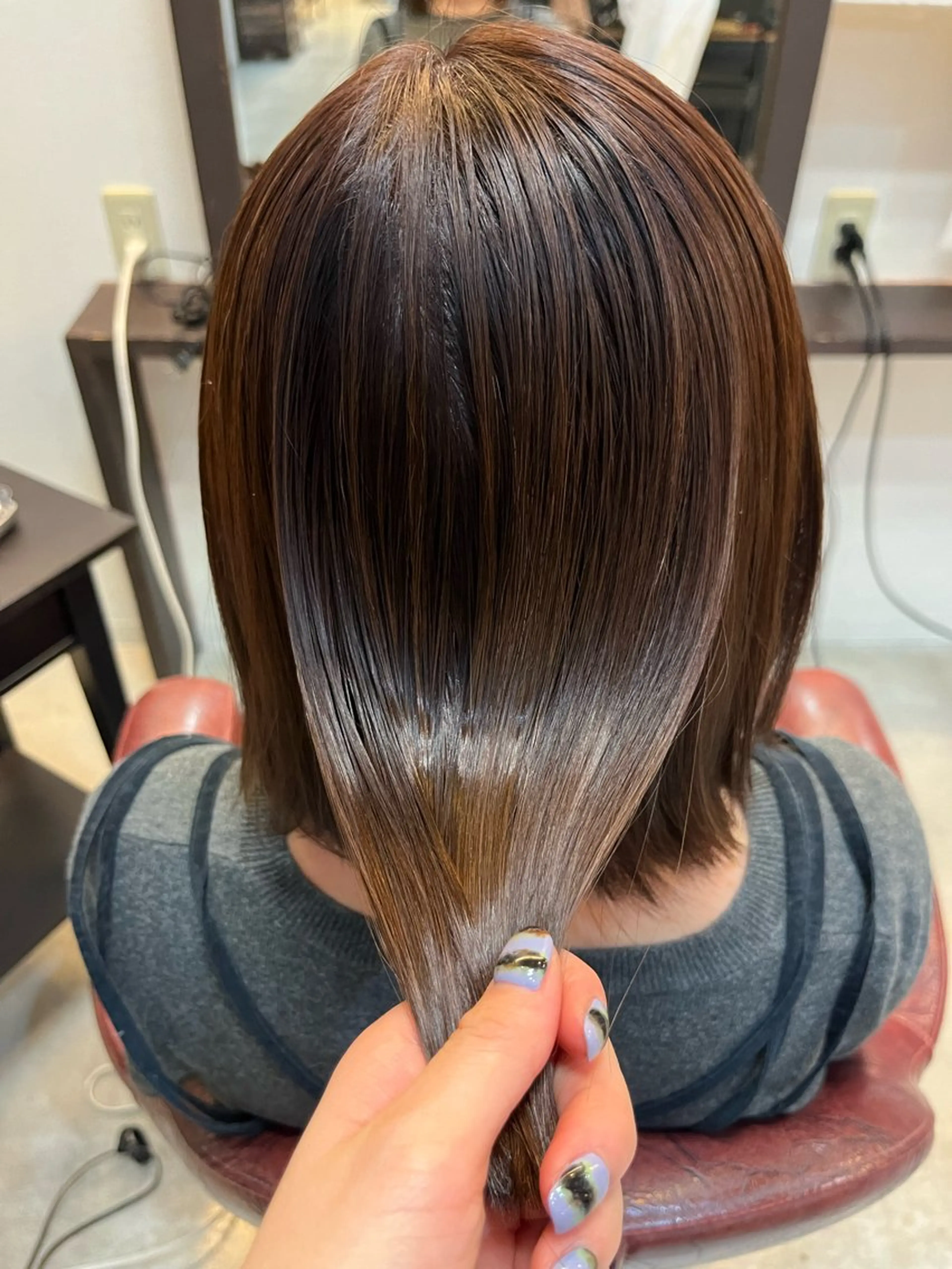 カラー 立道 樹奈のヘアスタイル