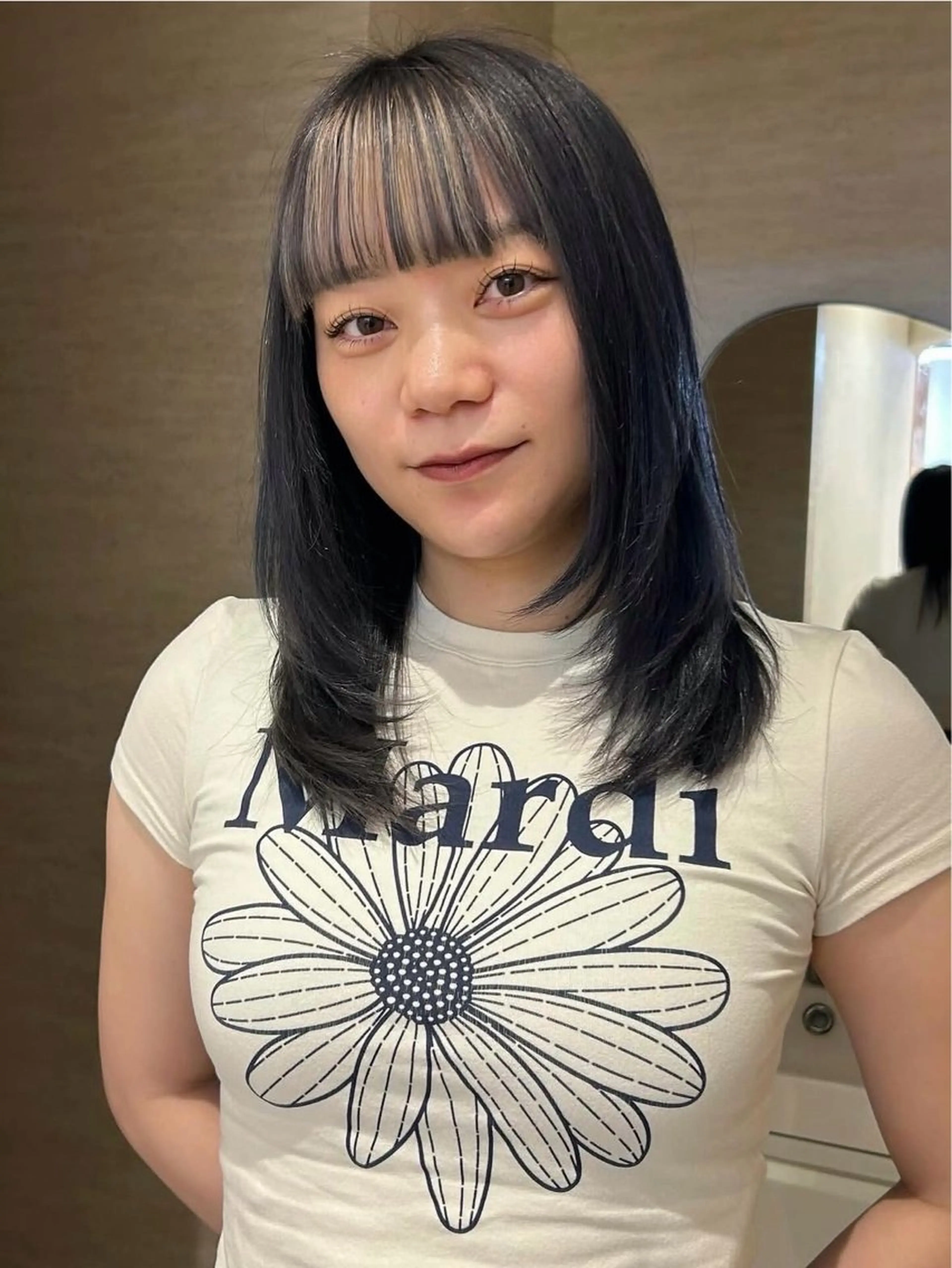 セミロング カラー カット ヘアカラー 暖色系/ブリーチ/ 豊橋/ノア𝜗𝜚のヘアスタイル