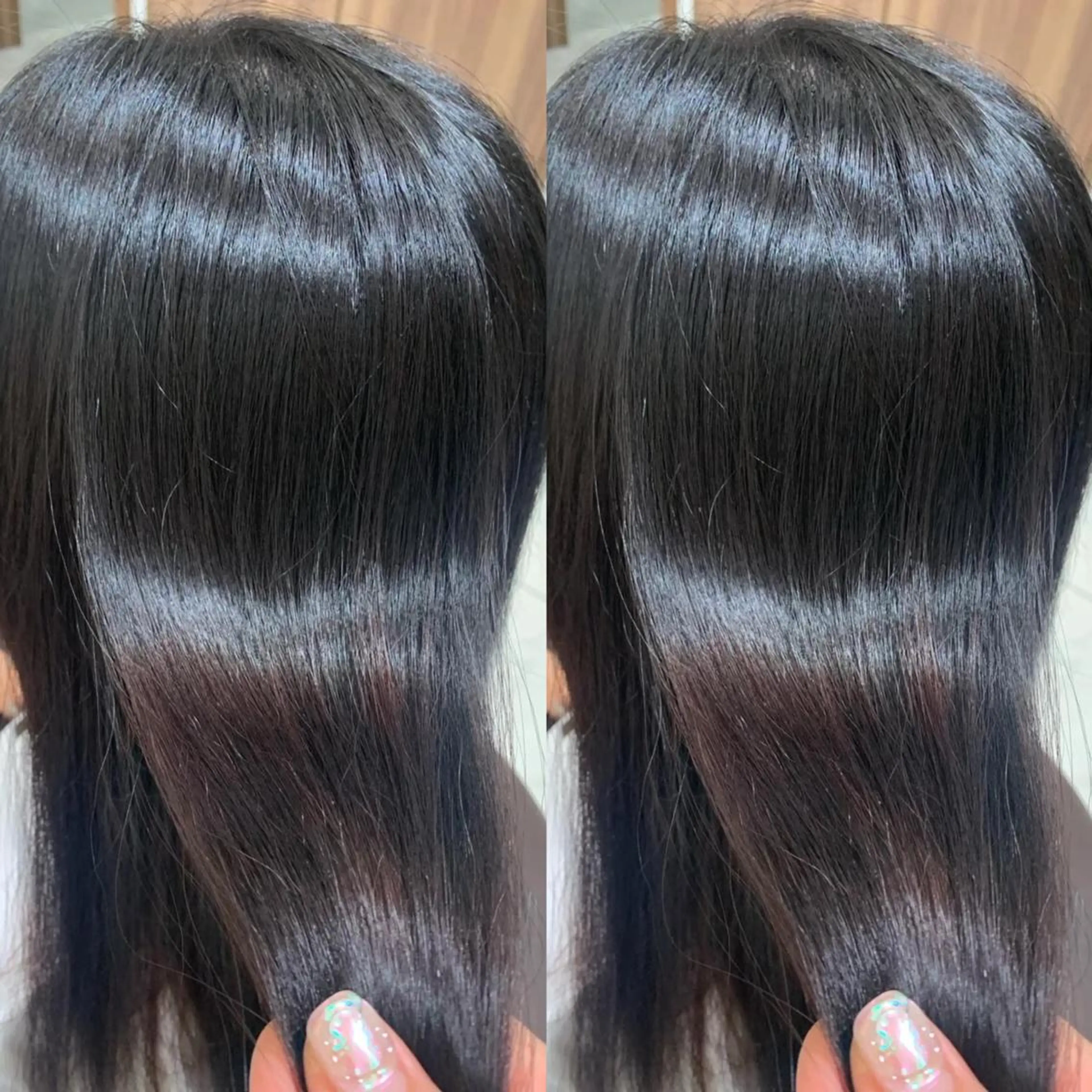 セミロング カラー パーマ ヘアアレンジ 盛れる韓国ヘア♡ 🌻鈴木花🌈のヘアスタイル