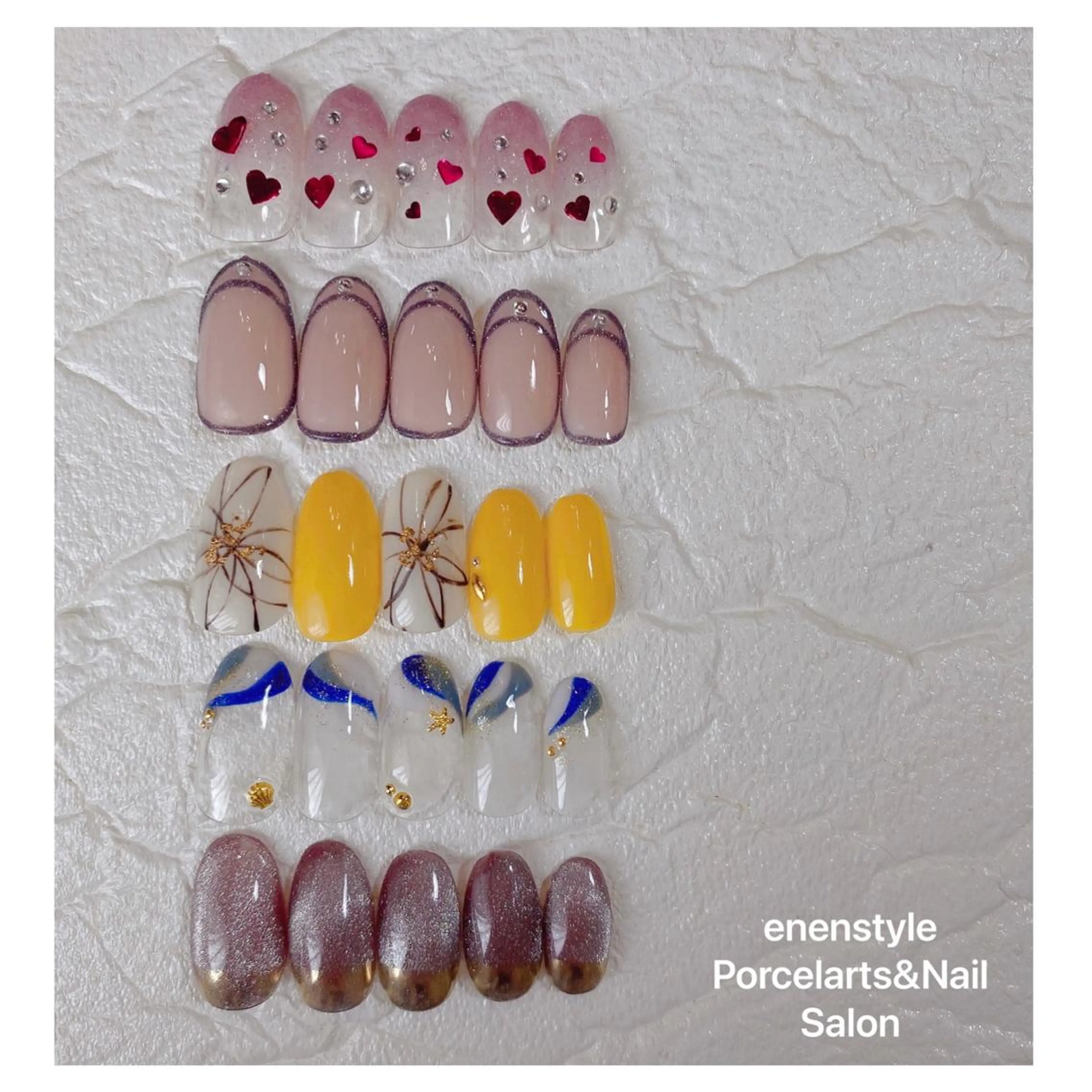 ミディアム ネイル 👑enen style👑のネイルデザイン