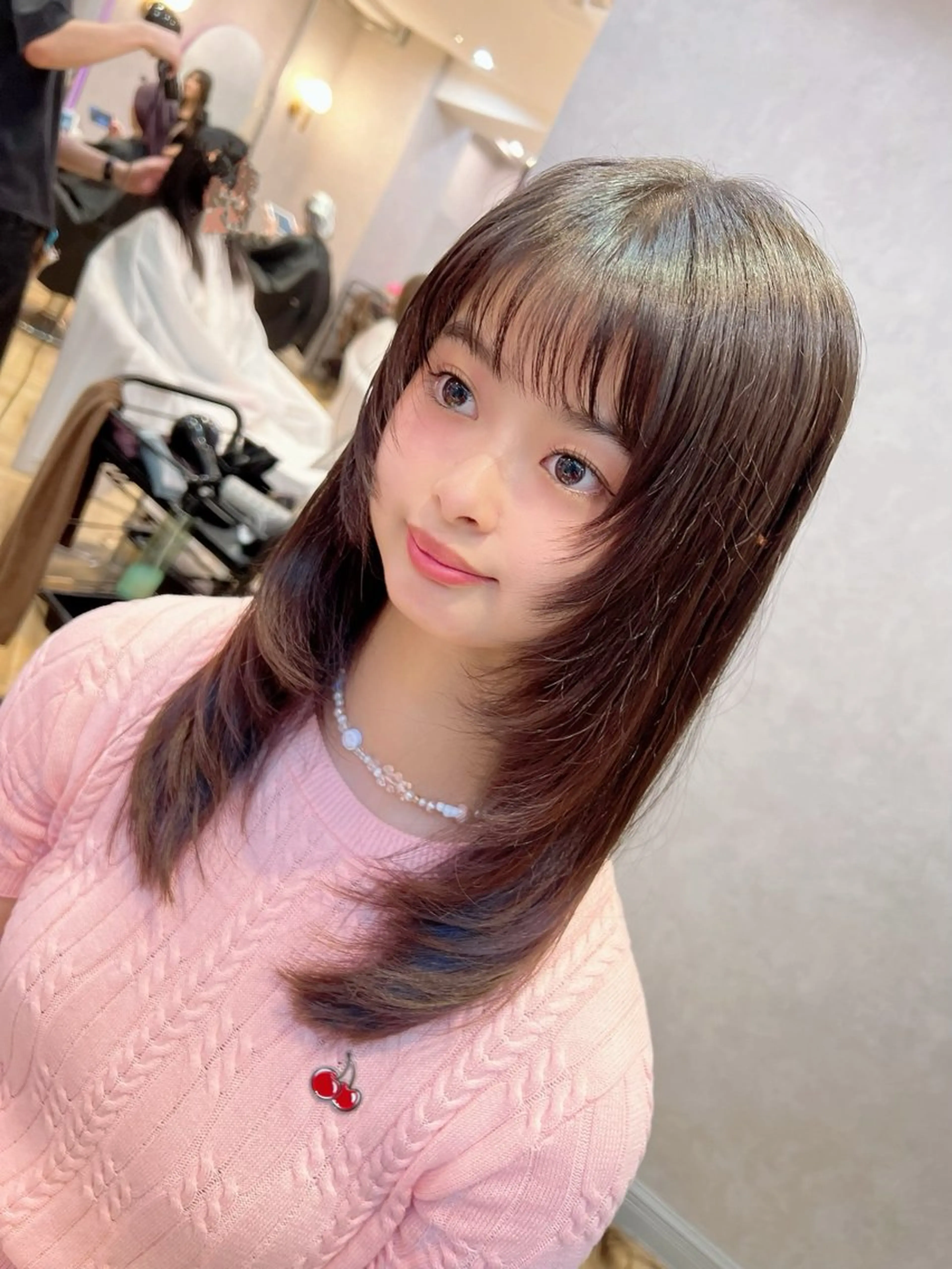 ロング カラー パーマ ヘアアレンジ キッズ ベージュカラー ブリーチ ブラウンカラー ショコラベージュ ショコラブラウン 平川 友理/韓国ヘア💘のヘアスタイル