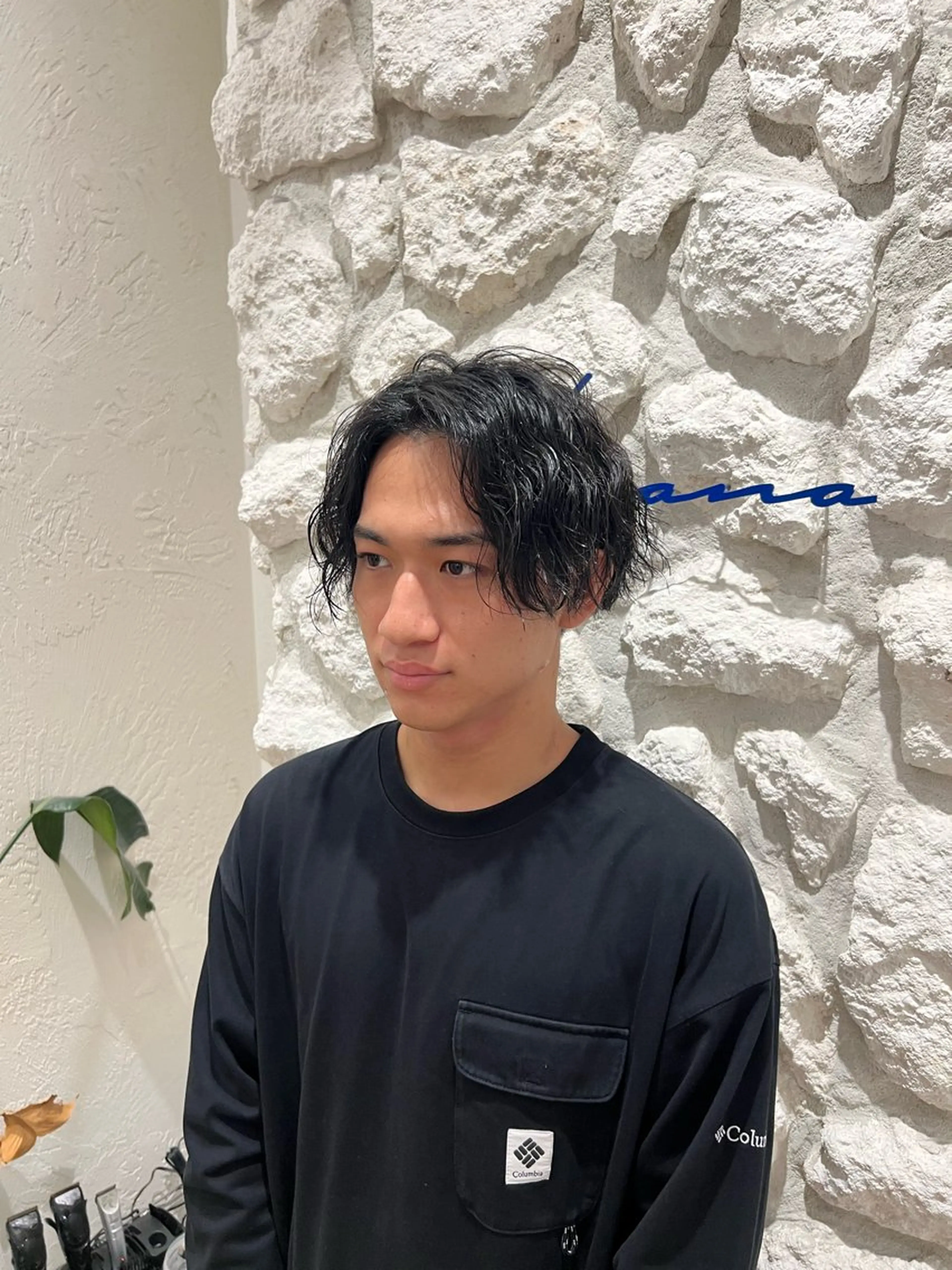 メンズ センターパート 三浦 翔太のヘアスタイル