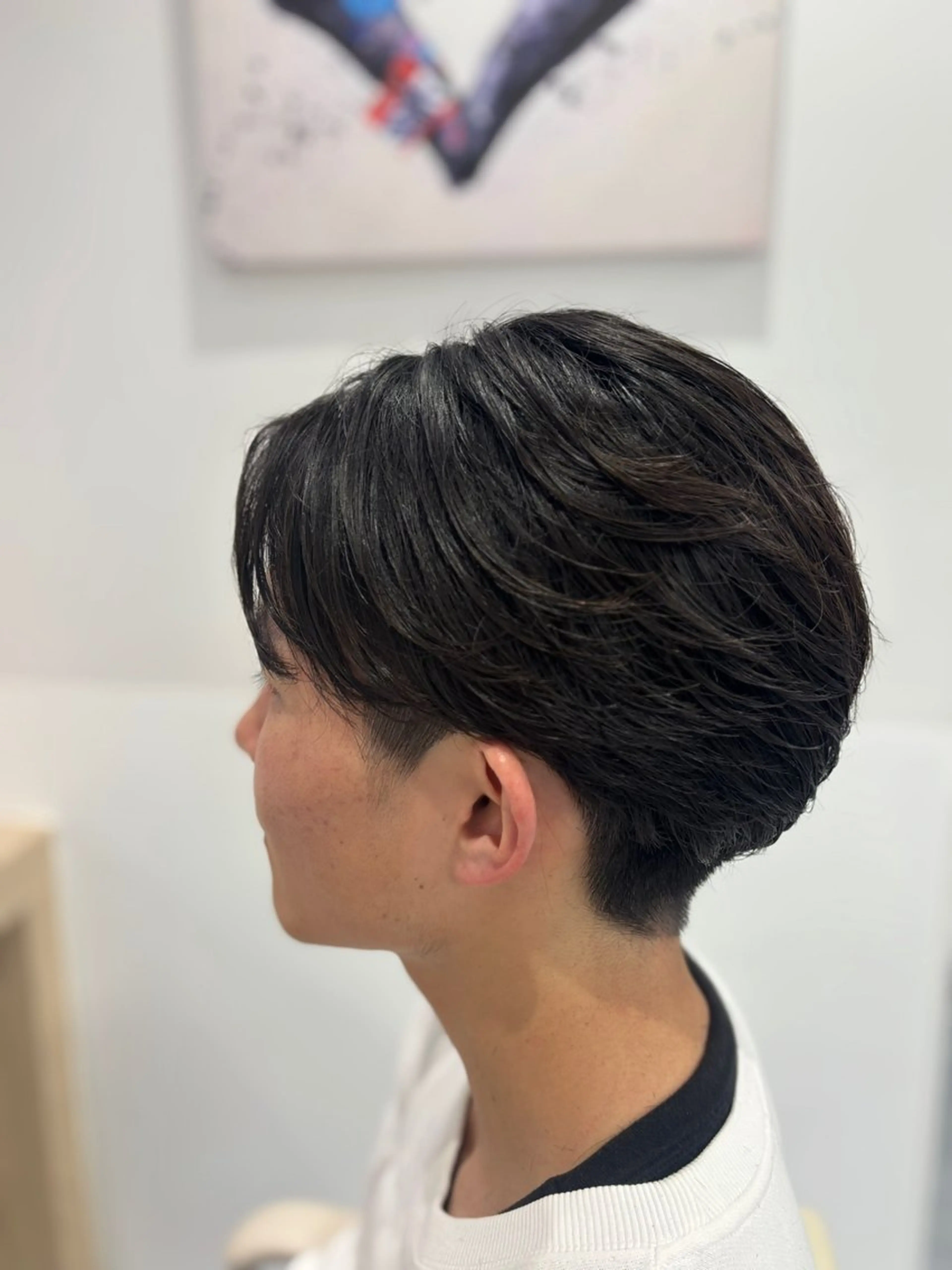 ショート パーマ メンズ カット パーマ メンズ特化韓国風 パーマスタイル/りんのヘアスタイル