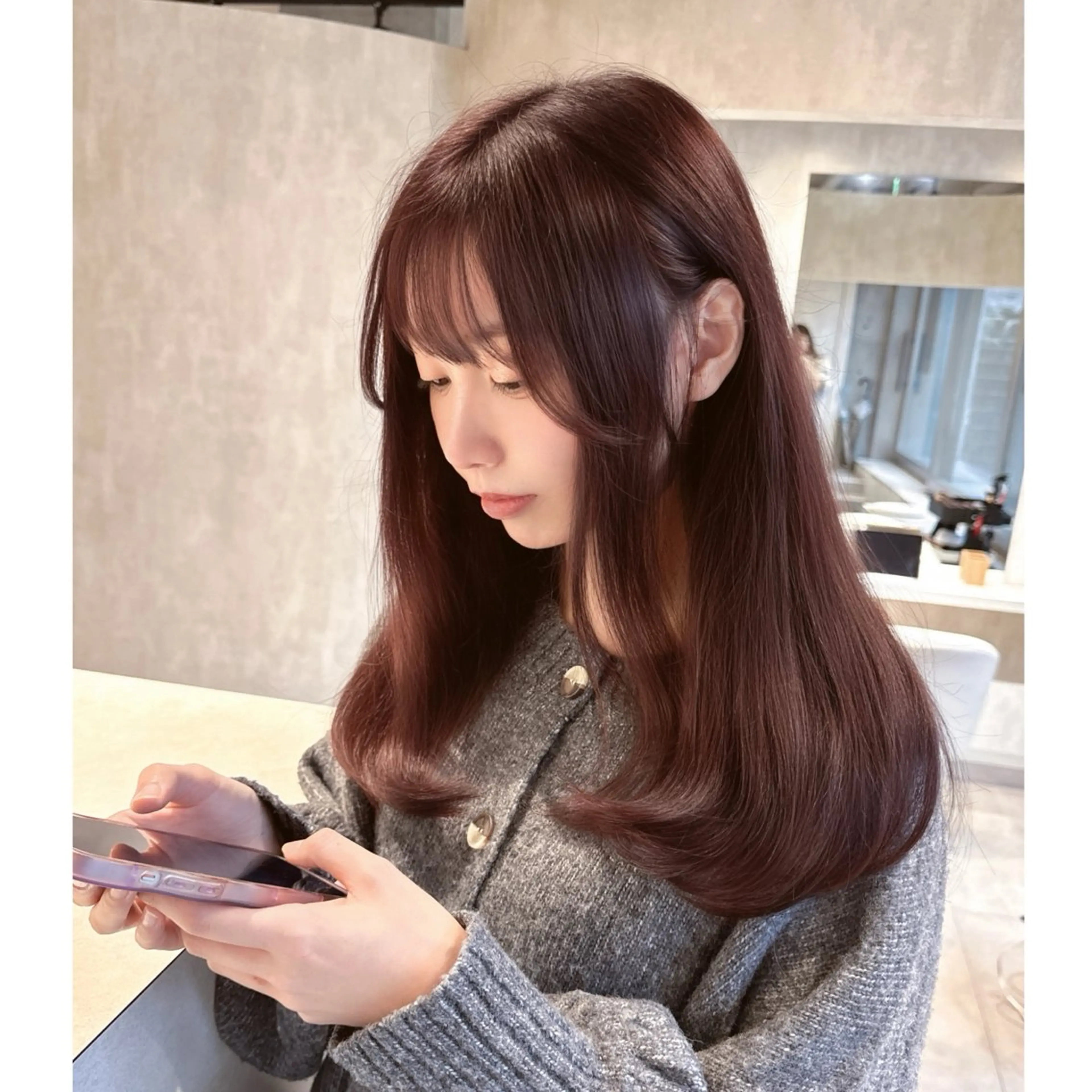 ロング カラー カット ヘアカラー トリートメント LOTTA CUCCI所属・miyu /トレンド カラー×艶髪のヘアスタイル