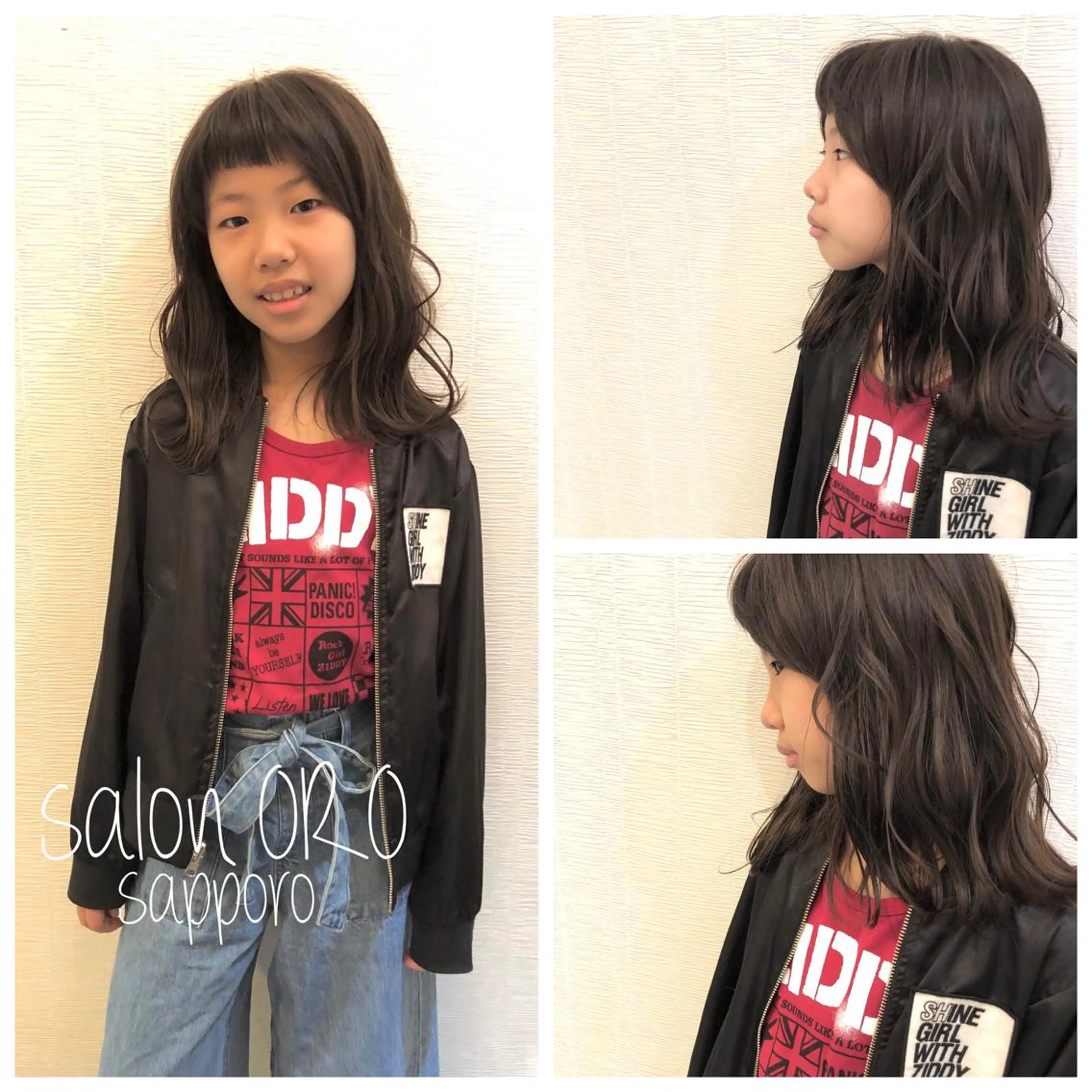 ミディアム キッズ 平川 友希子のヘアスタイル