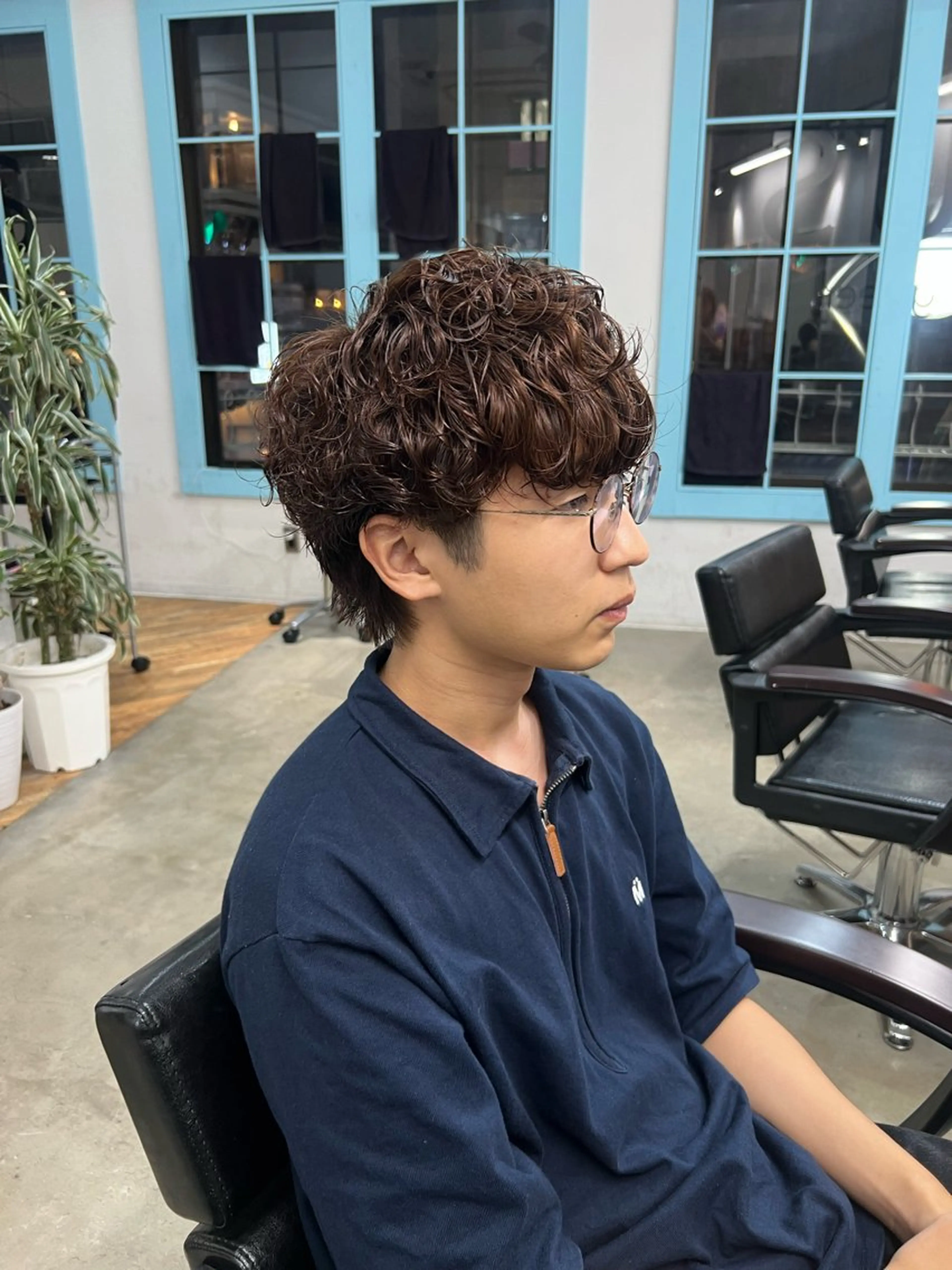 パーマ メンズ MION✂️ 似合わせカットのヘアスタイル