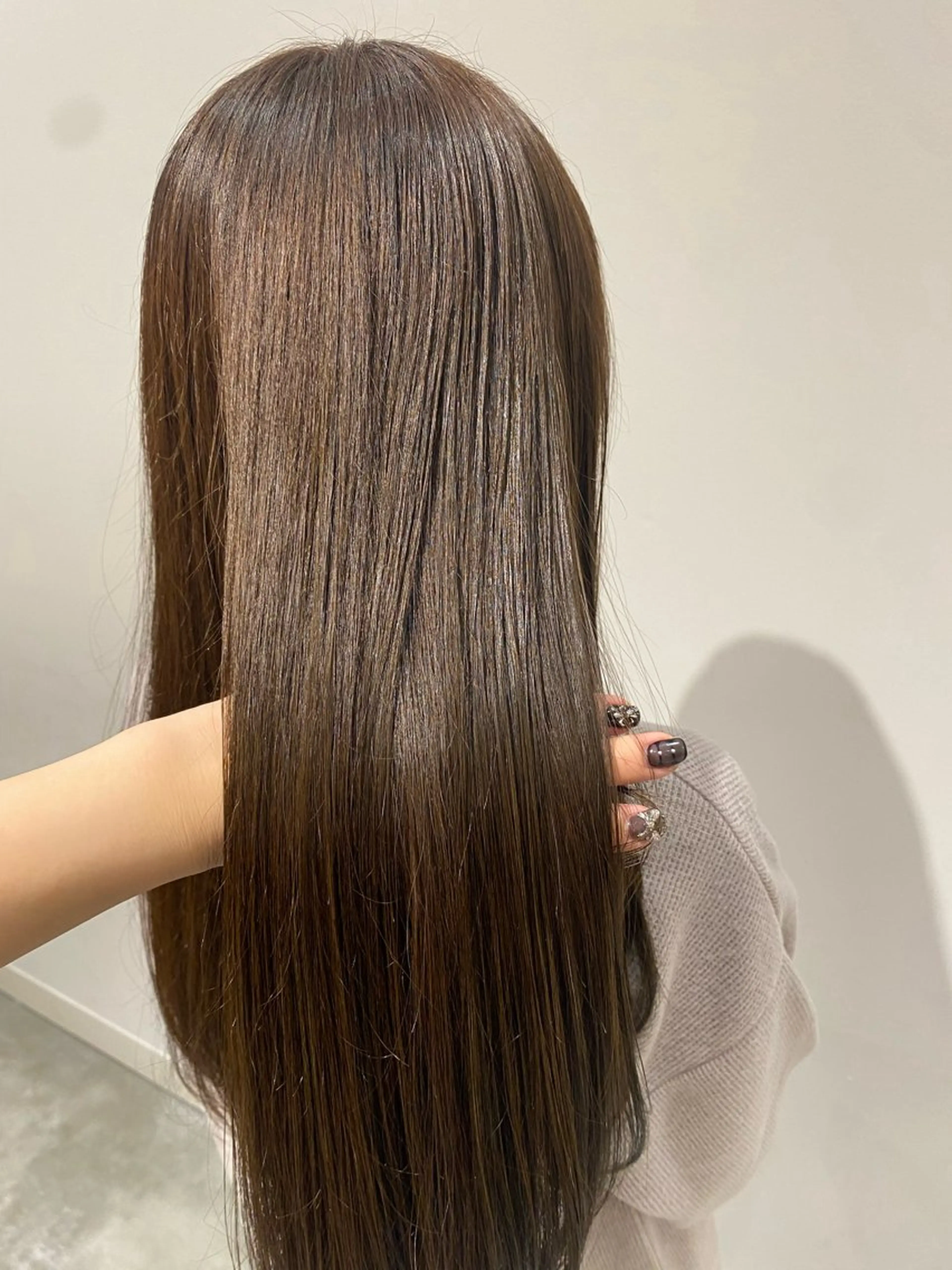 ロング カラー ベージュカラー オリーブベージュ オリーブカラー fulam所属・MIKU ／fulamのヘアスタイル